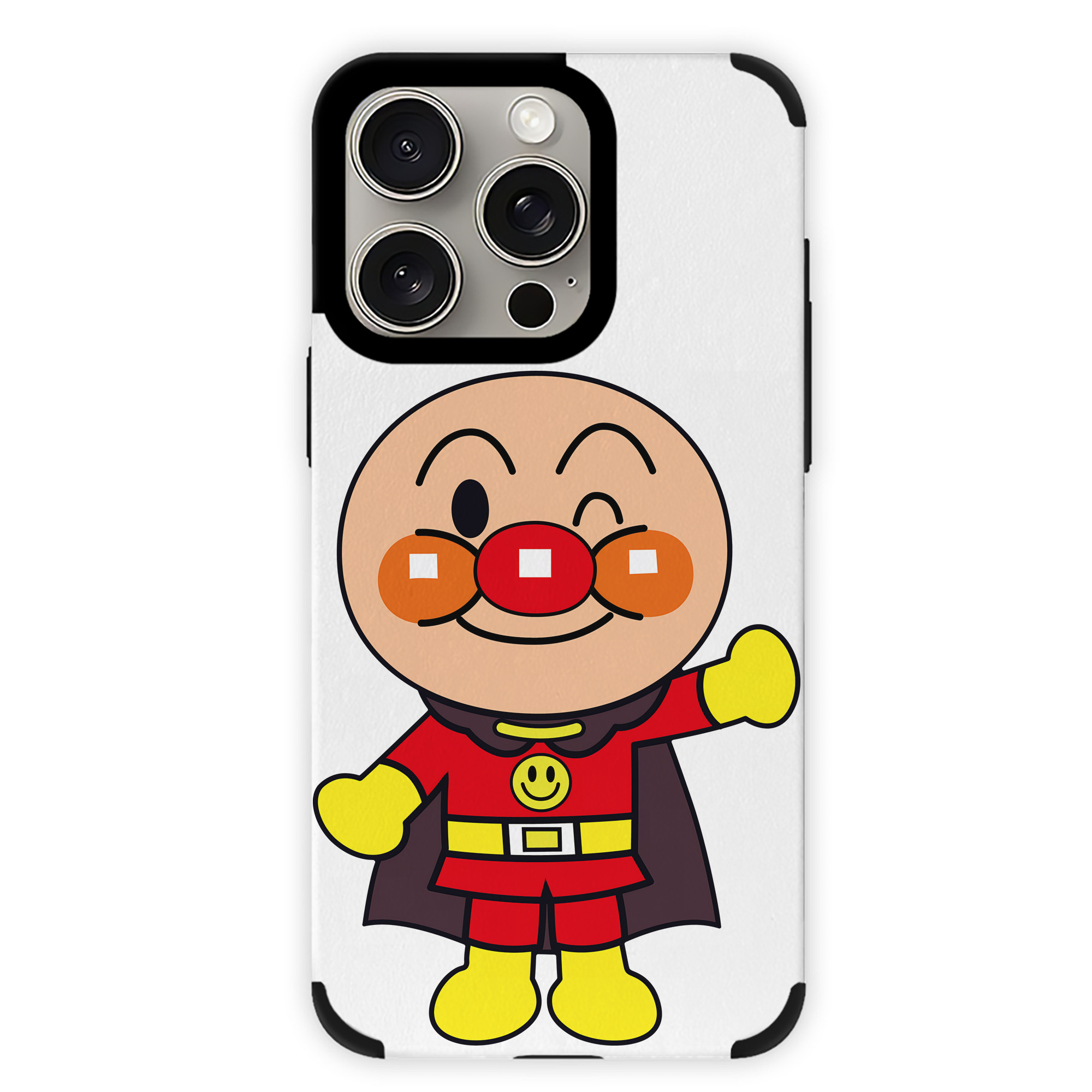 （画像用） アンパンマン Anpanman 【iPhone15ProMax対応】 PUレザー スマホケース 耐衝撃＆黄変防止