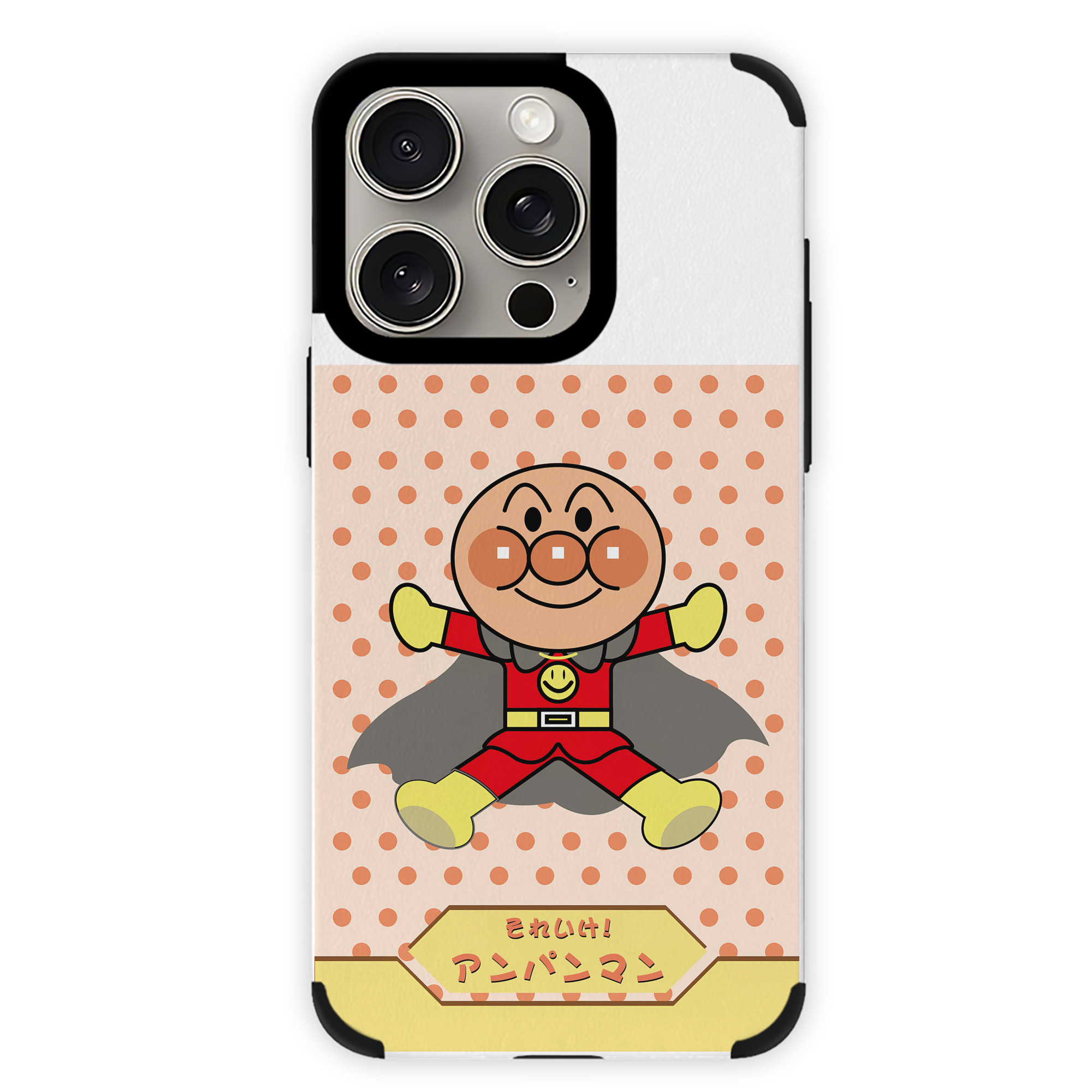 （画像用） アンパンマン Anpanman 【iPhone15ProMax対応】 PUレザー スマホケース 耐衝撃＆黄変防止