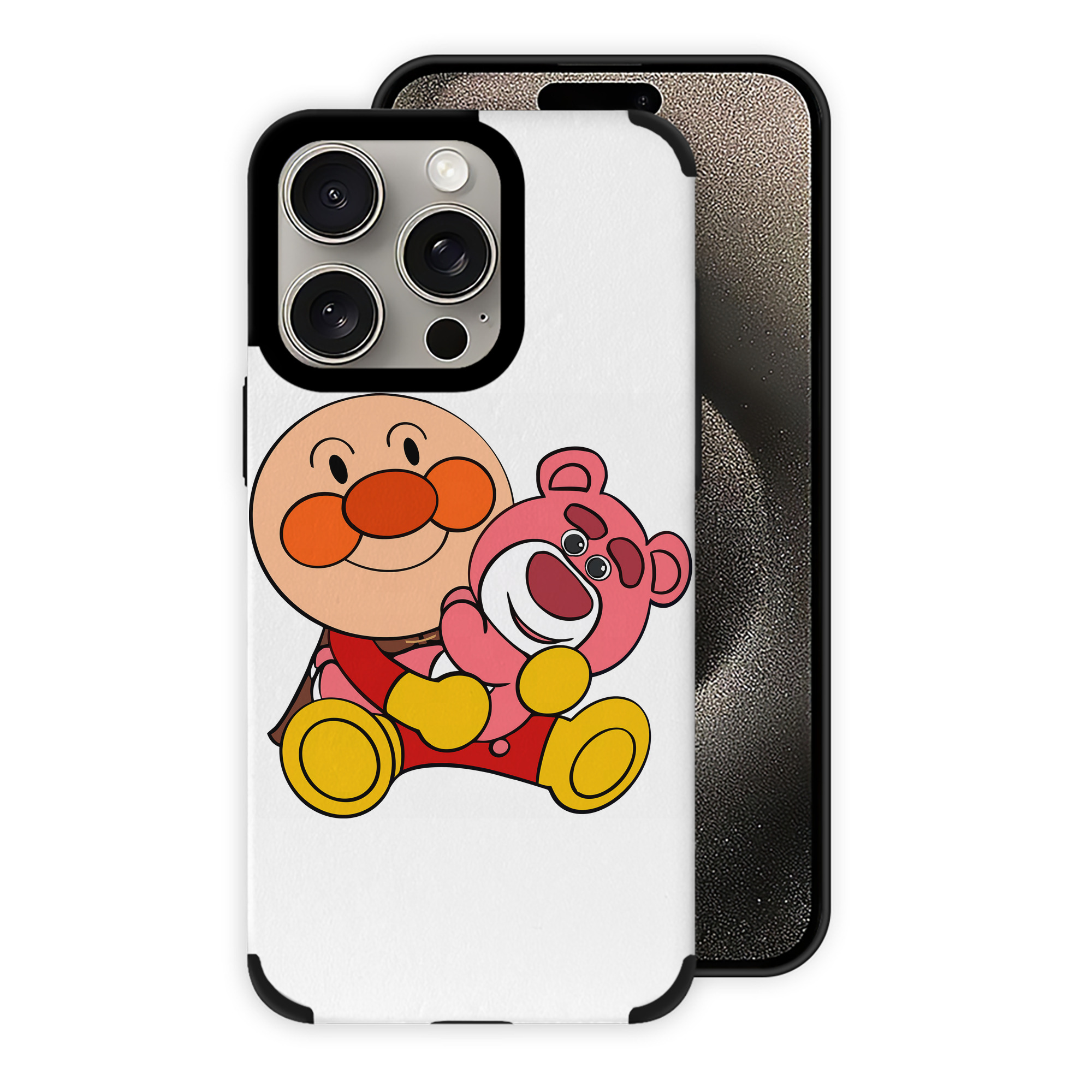 （画像用） アンパンマン Anpanman 【iPhone15ProMax対応】 PUレザー スマホケース 耐衝撃＆黄変防止
