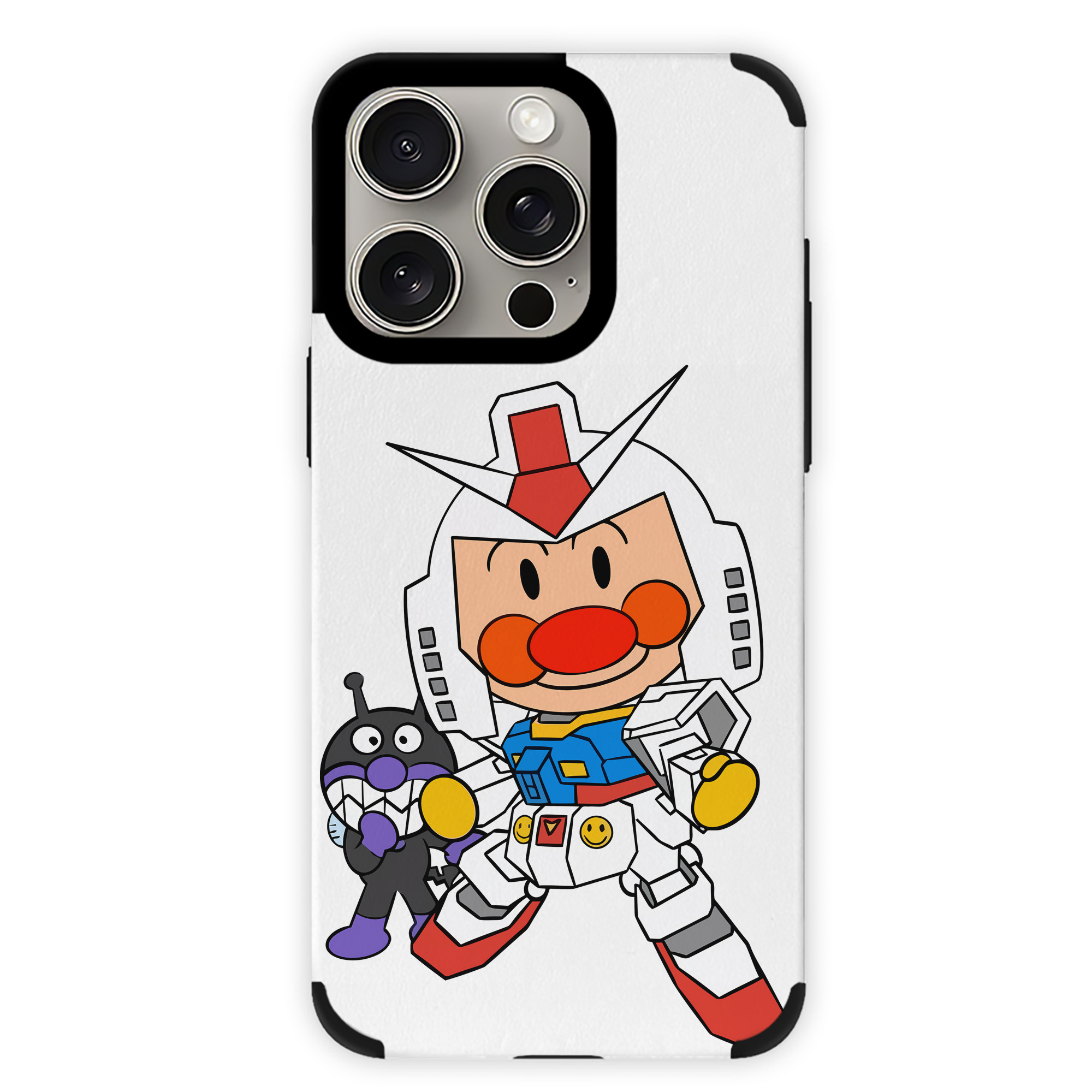 （画像用） アンパンマン Anpanman 【iPhone15ProMax対応】 PUレザー スマホケース 耐衝撃＆黄変防止