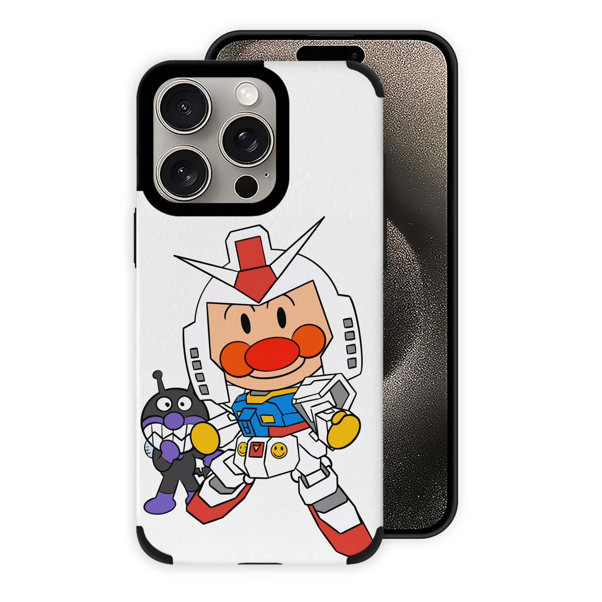 （画像用） アンパンマン Anpanman 【iPhone15ProMax対応】 PUレザー スマホケース 耐衝撃＆黄変防止