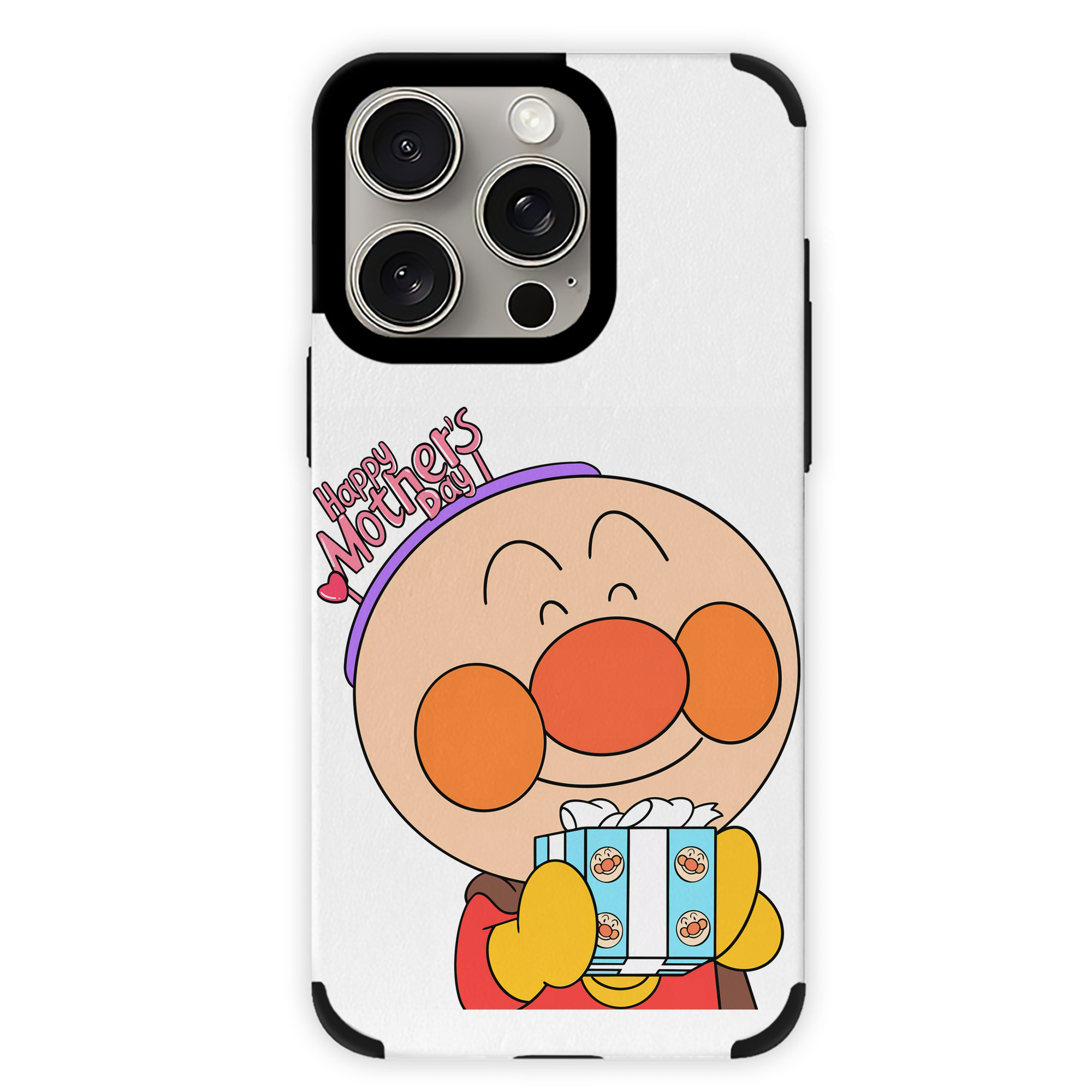 （画像用） アンパンマン Anpanman 【iPhone15ProMax対応】 PUレザー スマホケース 耐衝撃＆黄変防止