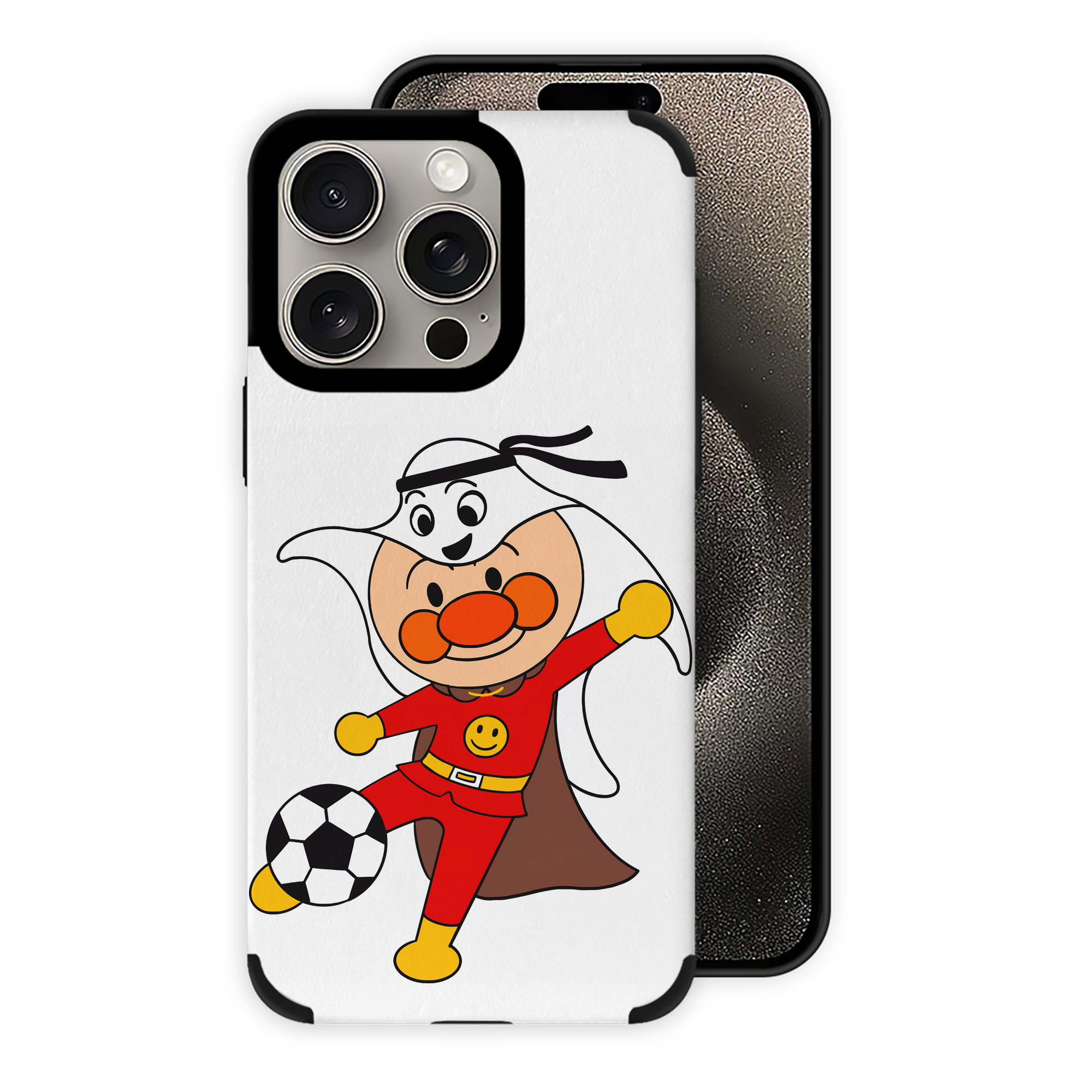 （画像用） アンパンマン Anpanman 【iPhone15ProMax対応】 PUレザー スマホケース 耐衝撃＆黄変防止