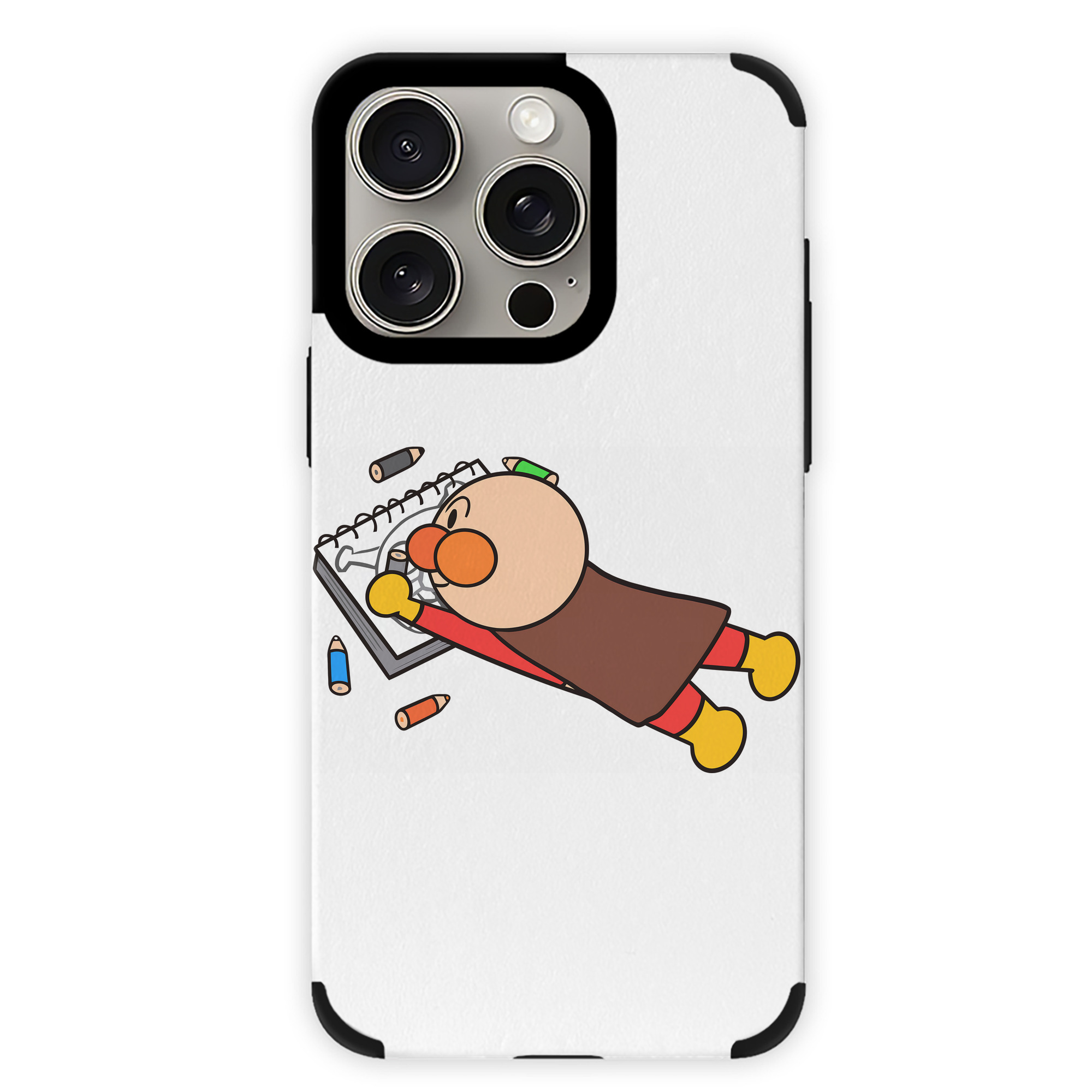 （画像用） アンパンマン Anpanman 【iPhone15ProMax対応】 PUレザー スマホケース 耐衝撃＆黄変防止