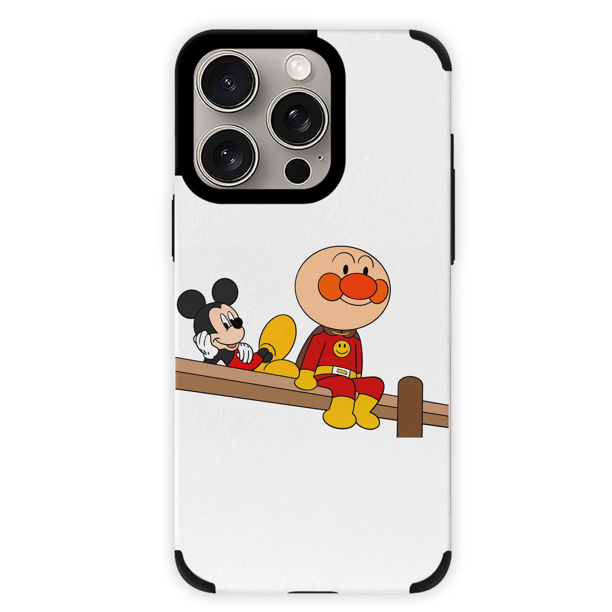 （画像用） アンパンマン Anpanman 【iPhone15ProMax対応】 PUレザー スマホケース 耐衝撃＆黄変防止