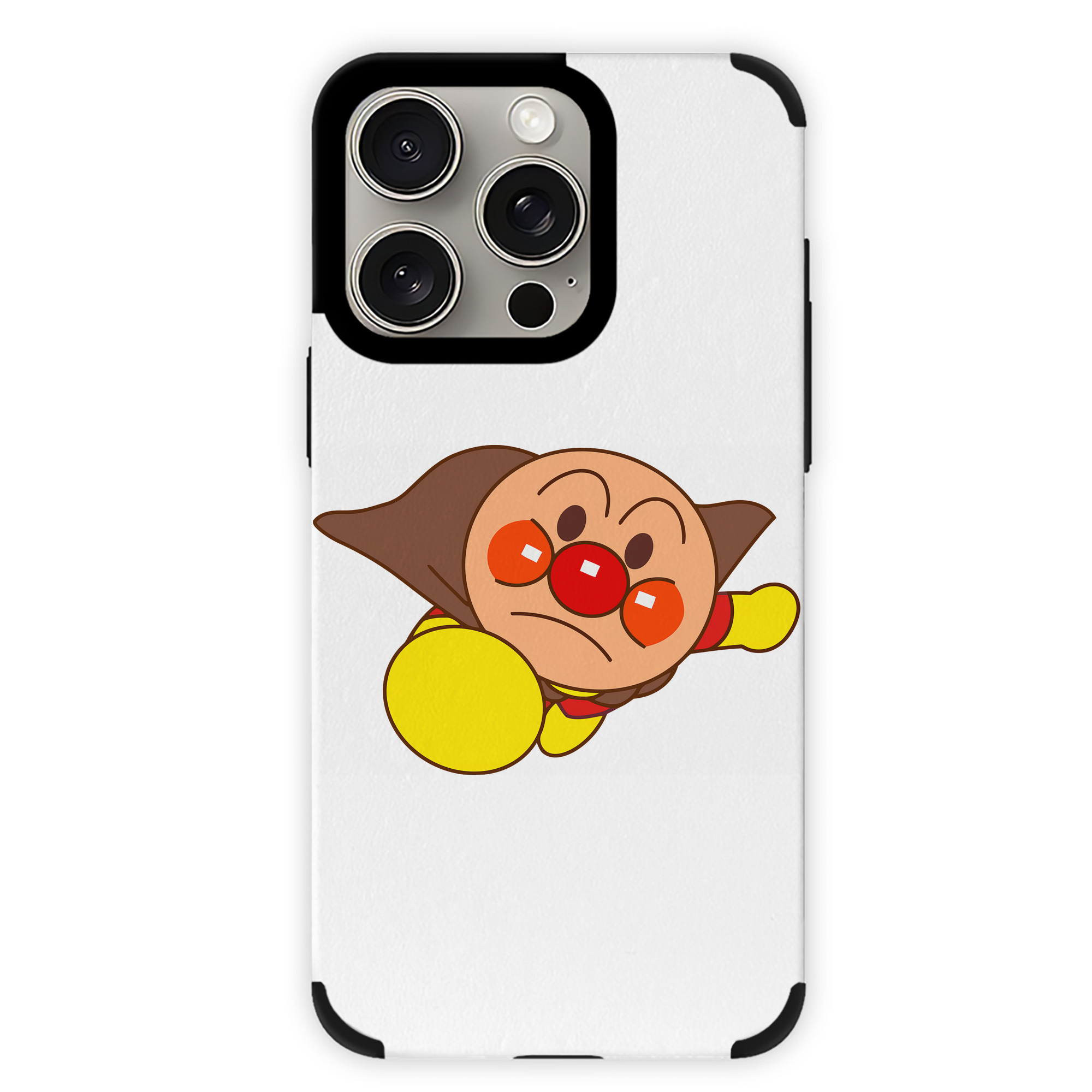 （画像用） アンパンマン Anpanman 【iPhone15ProMax対応】 PUレザー スマホケース 耐衝撃＆黄変防止