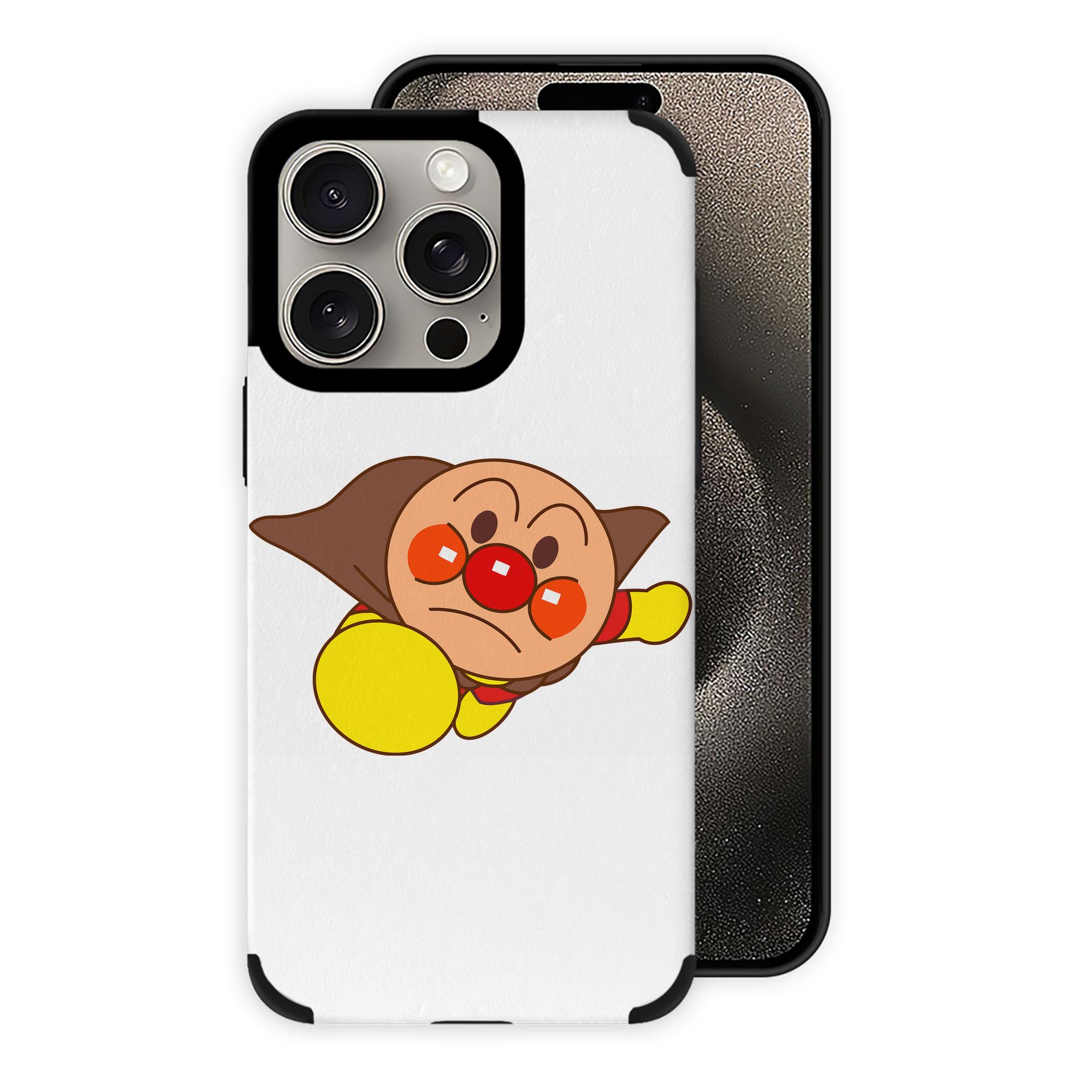 （画像用） アンパンマン Anpanman 【iPhone15ProMax対応】 PUレザー スマホケース 耐衝撃＆黄変防止