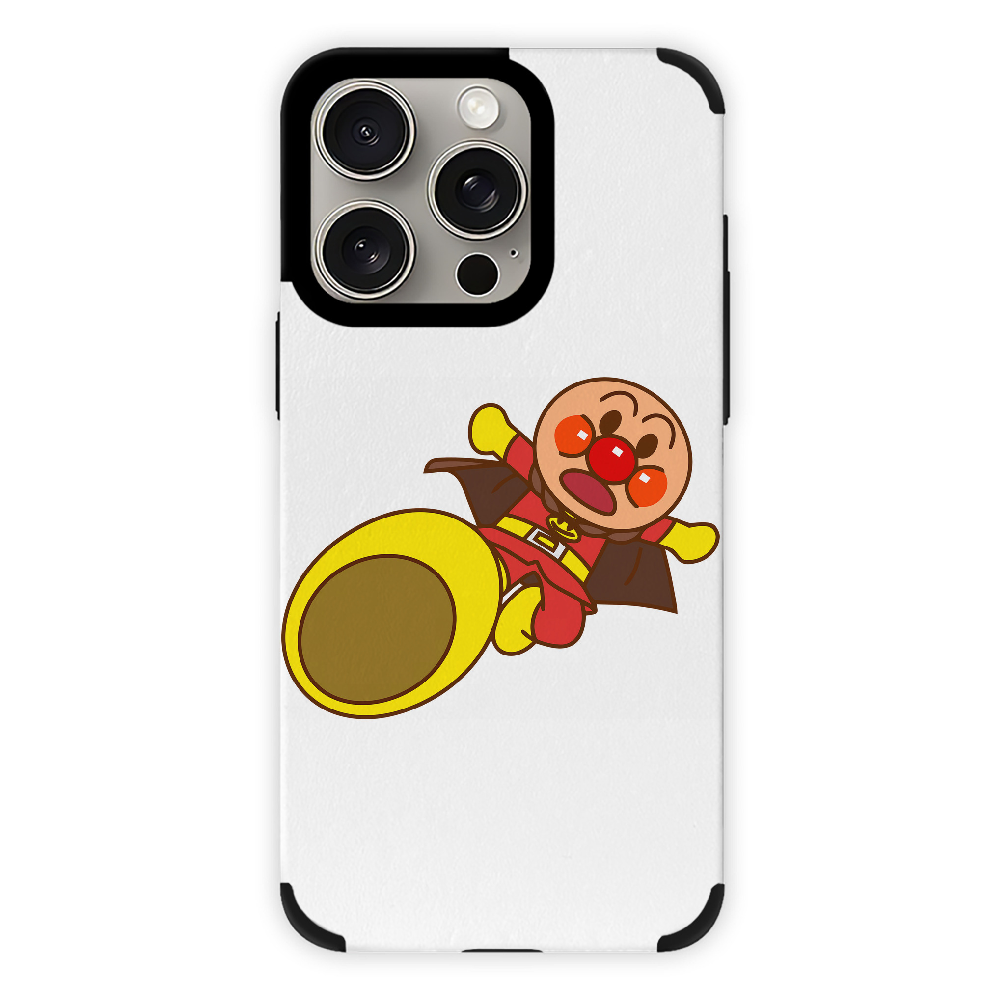 （画像用） アンパンマン Anpanman 【iPhone15ProMax対応】 PUレザー スマホケース 耐衝撃＆黄変防止