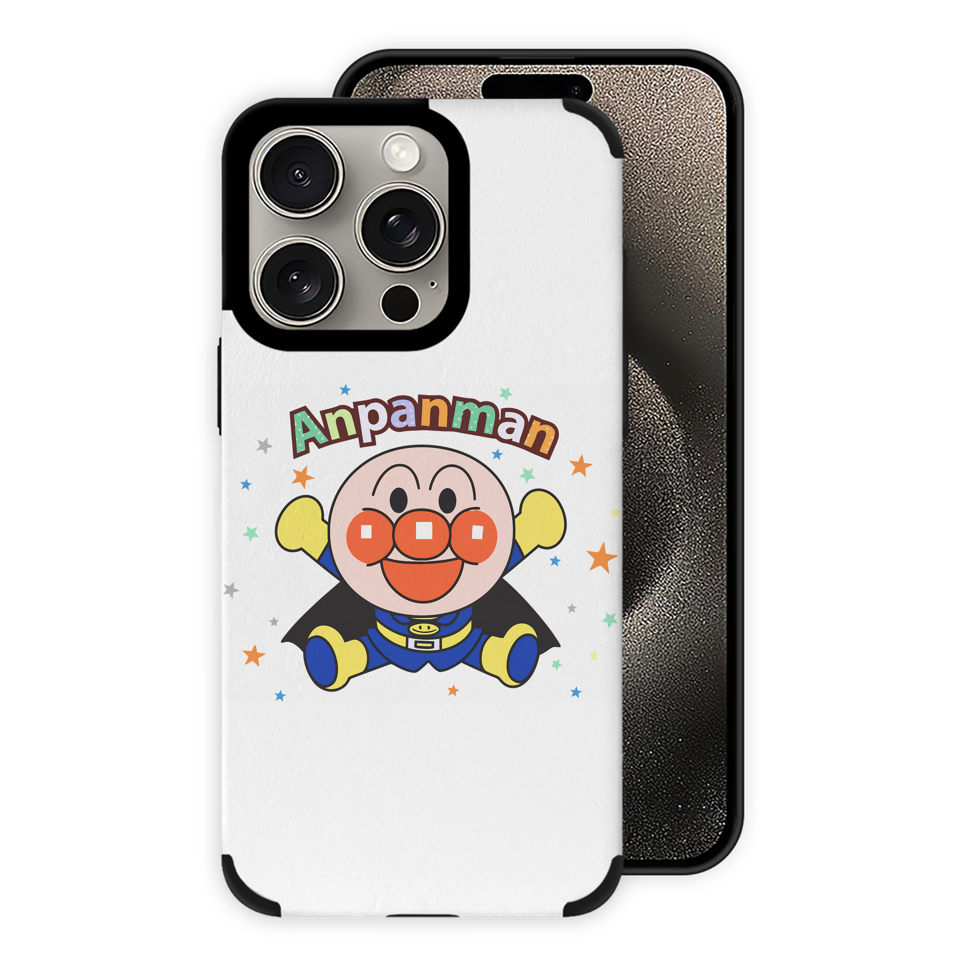 （画像用） アンパンマン Anpanman 【iPhone15ProMax対応】 PUレザー スマホケース 耐衝撃＆黄変防止