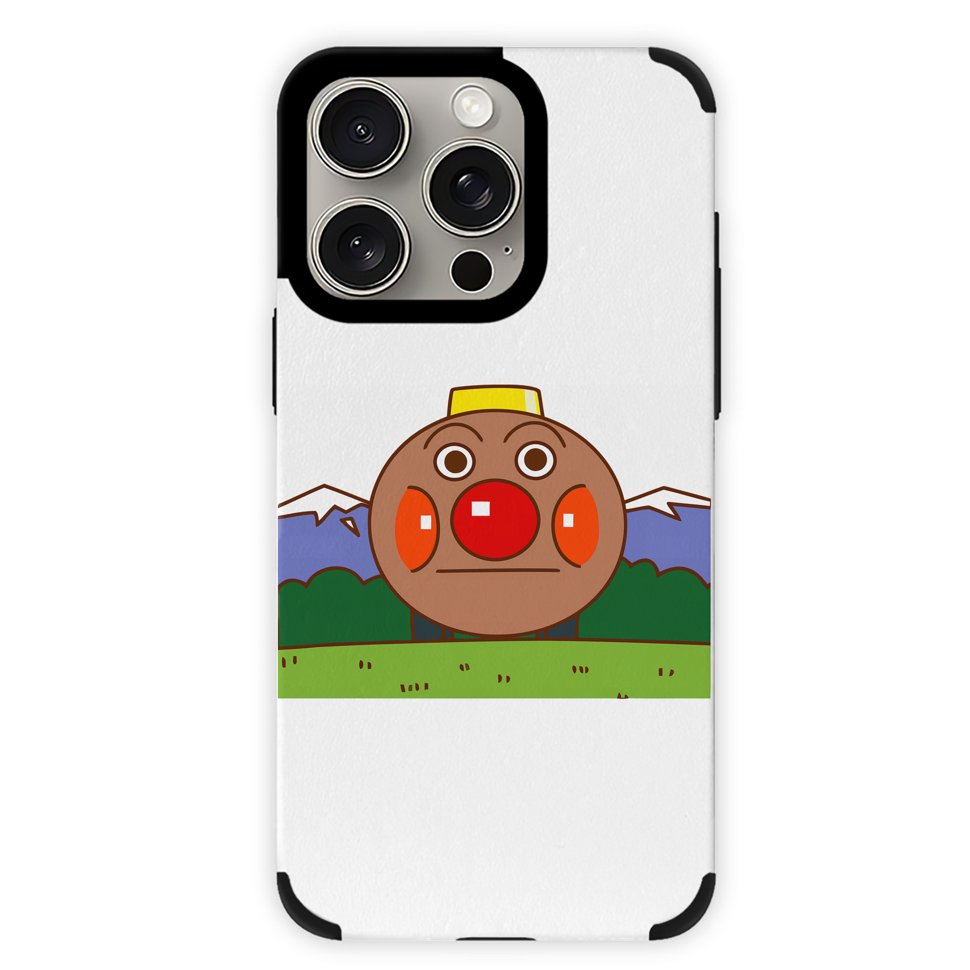 （画像用） アンパンマン Anpanman 【iPhone15ProMax対応】 PUレザー スマホケース 耐衝撃＆黄変防止