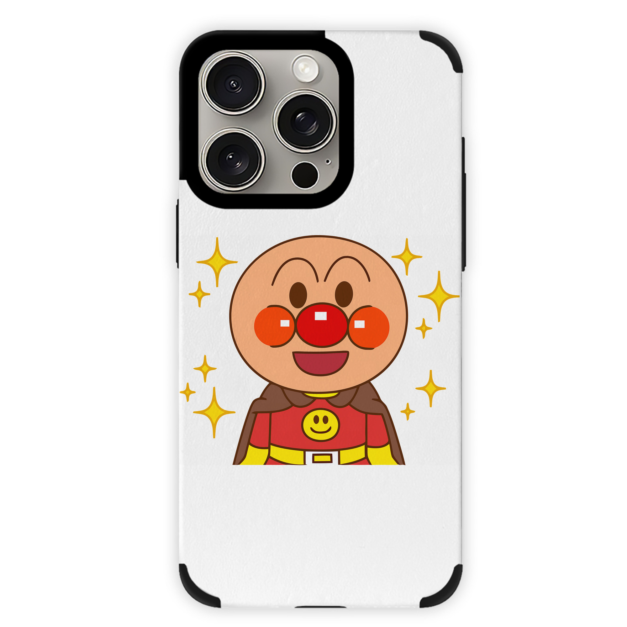 （画像用） アンパンマン Anpanman 【iPhone15ProMax対応】 PUレザー スマホケース 耐衝撃＆黄変防止