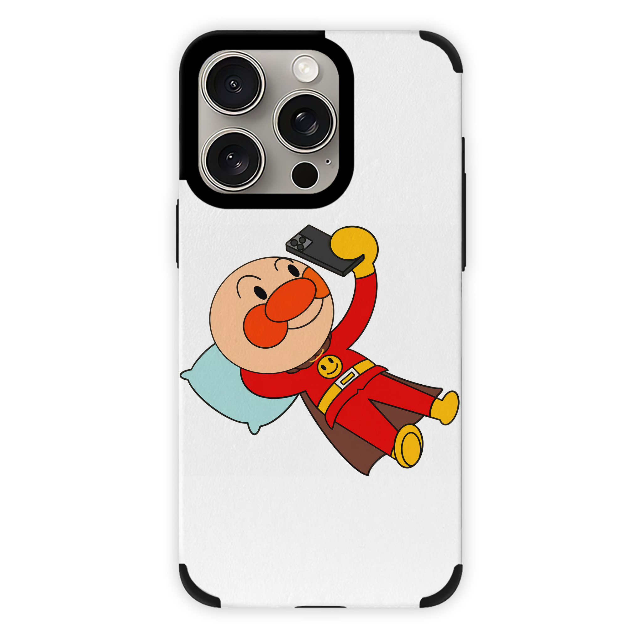 （画像用） アンパンマン Anpanman 【iPhone15ProMax対応】 PUレザー スマホケース 耐衝撃＆黄変防止