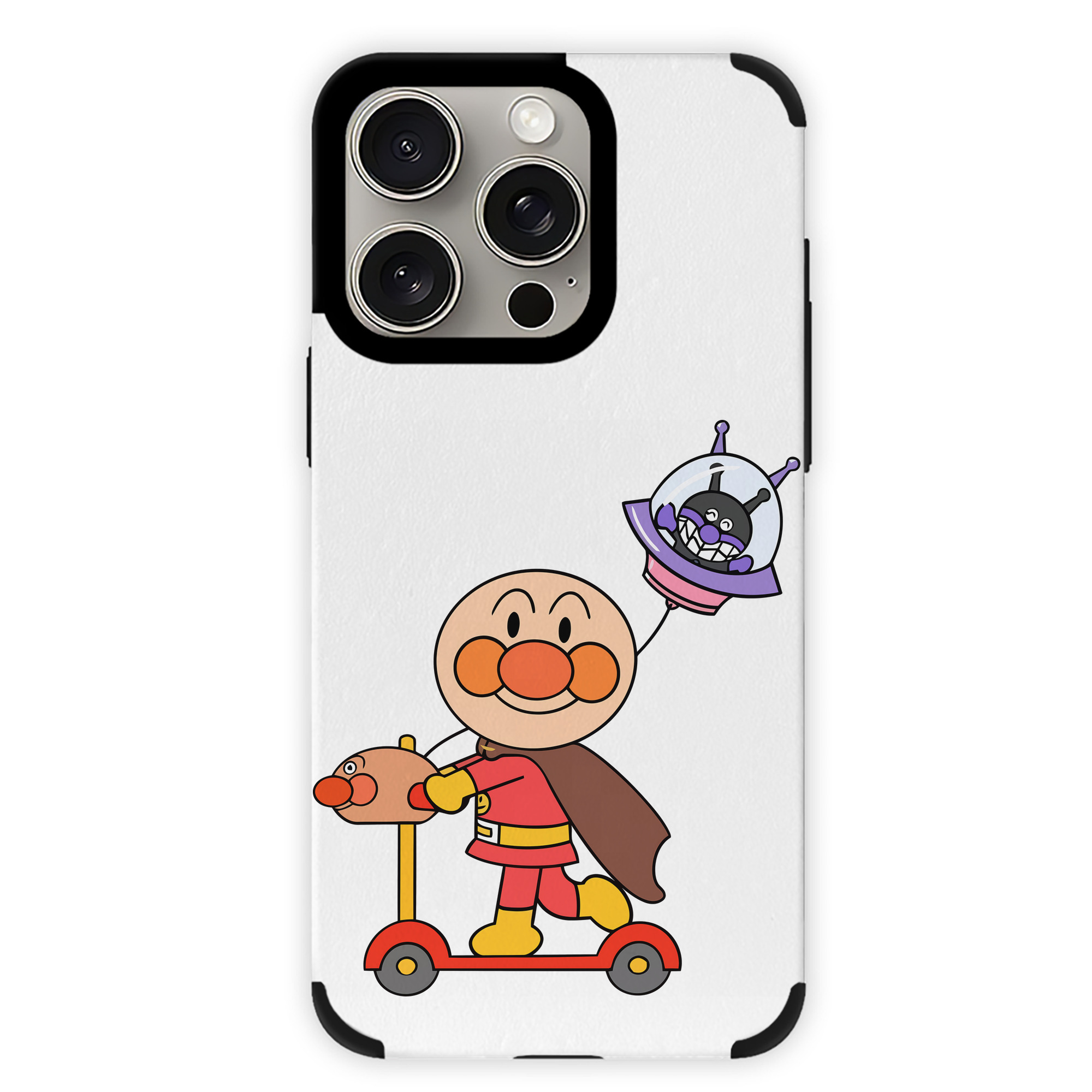 （画像用） アンパンマン Anpanman 【iPhone15ProMax対応】 PUレザー スマホケース 耐衝撃＆黄変防止