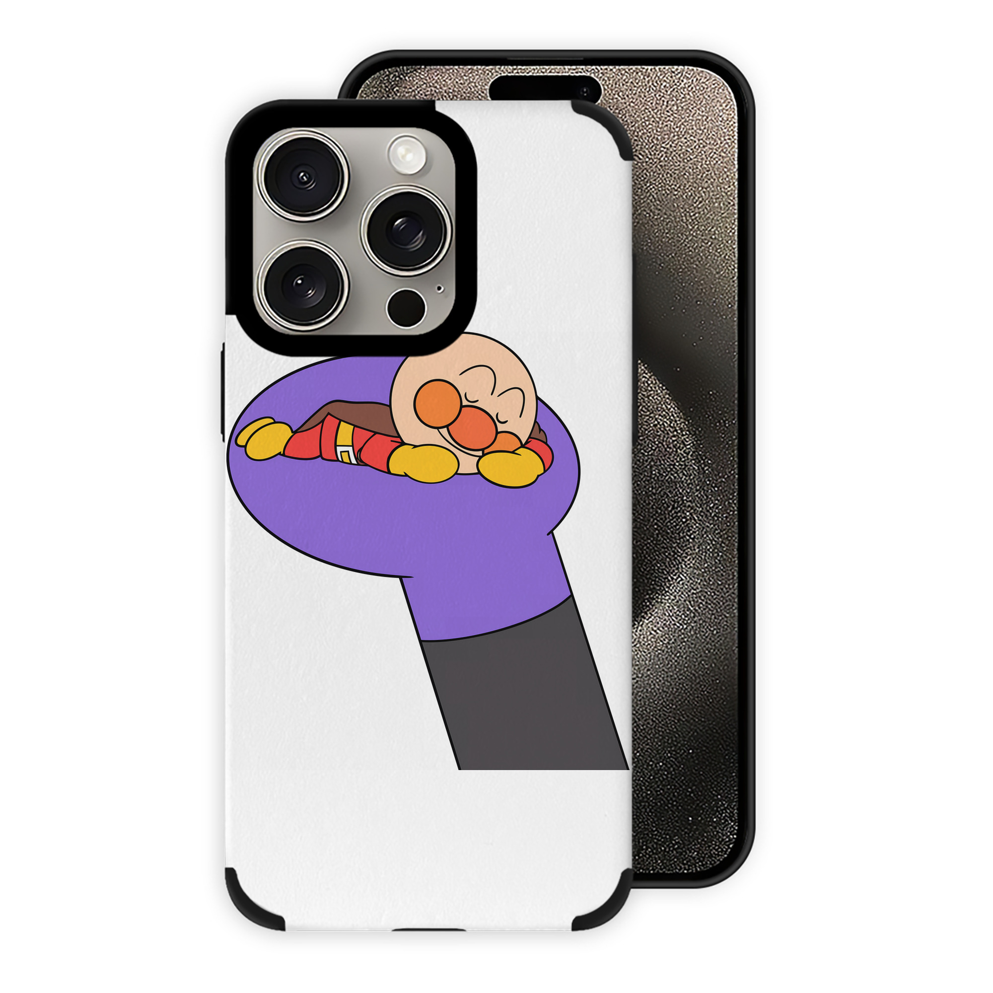 （画像用） アンパンマン Anpanman 【iPhone15ProMax対応】 PUレザー スマホケース 耐衝撃＆黄変防止