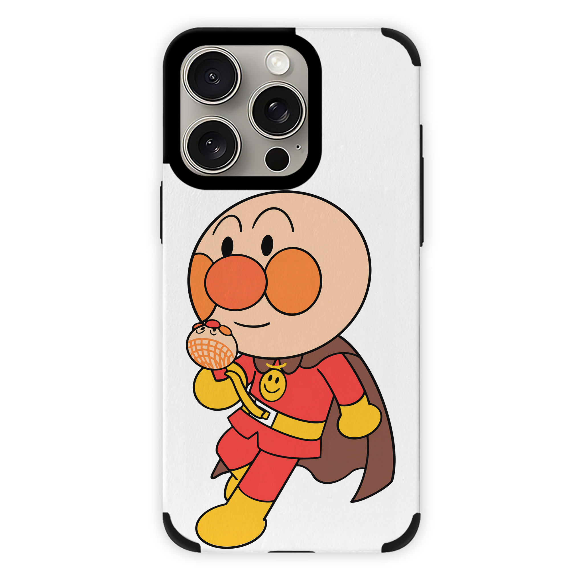 （画像用） アンパンマン Anpanman 【iPhone15ProMax対応】 PUレザー スマホケース 耐衝撃＆黄変防止