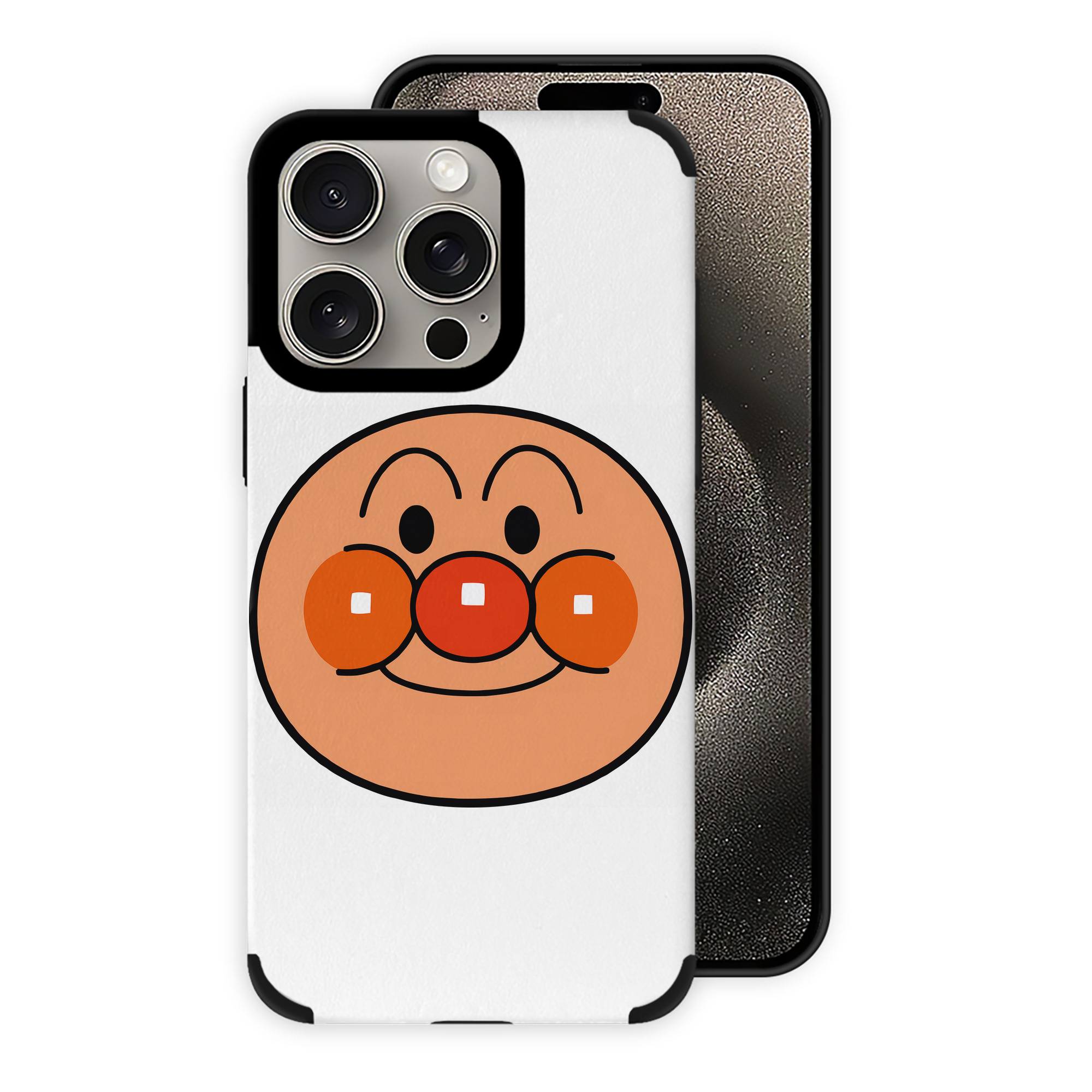 （画像用） アンパンマン Anpanman 【iPhone15ProMax対応】 PUレザー スマホケース 耐衝撃＆黄変防止