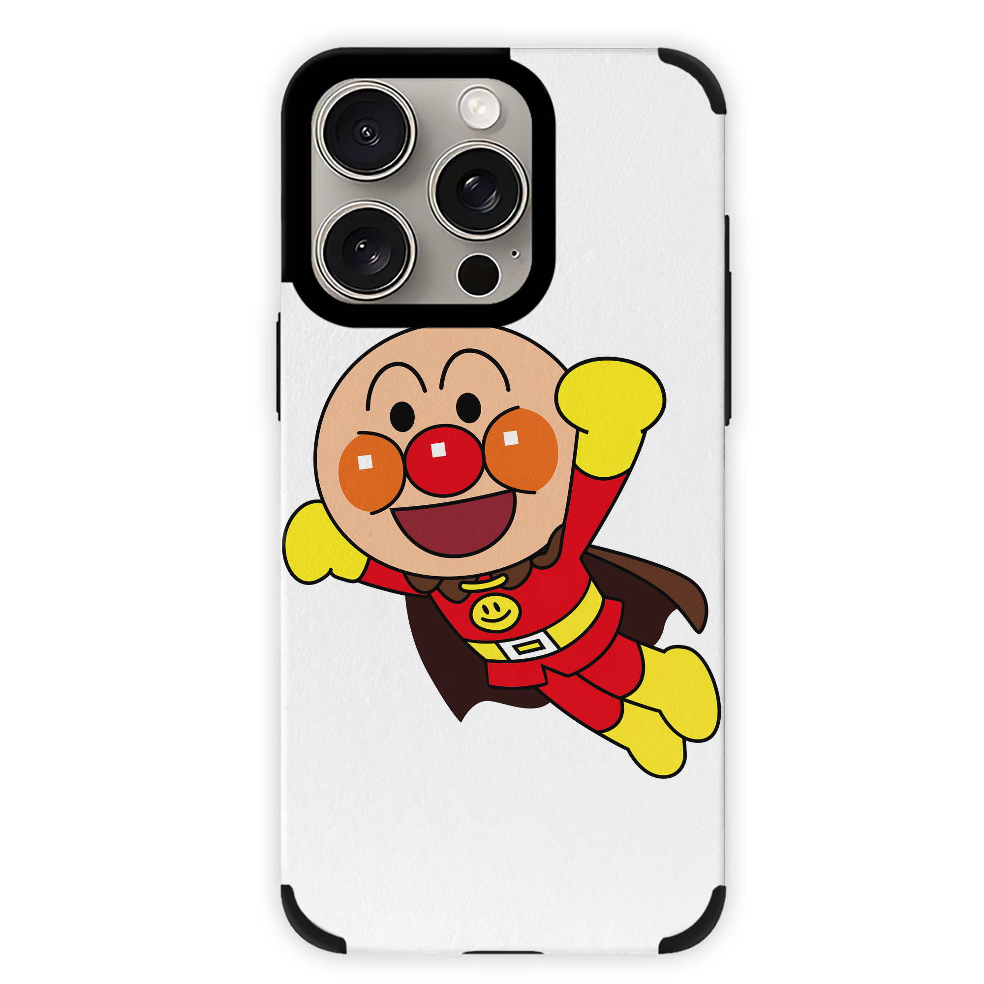 （画像用） アンパンマン Anpanman 【iPhone15ProMax対応】 PUレザー スマホケース 耐衝撃＆黄変防止