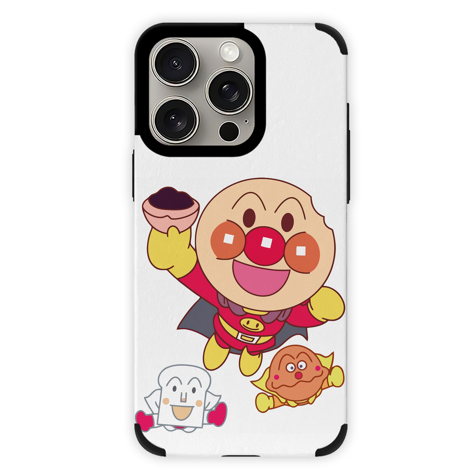 （画像用） アンパンマン Anpanman 【iPhone15ProMax対応】 PUレザー スマホケース 耐衝撃＆黄変防止