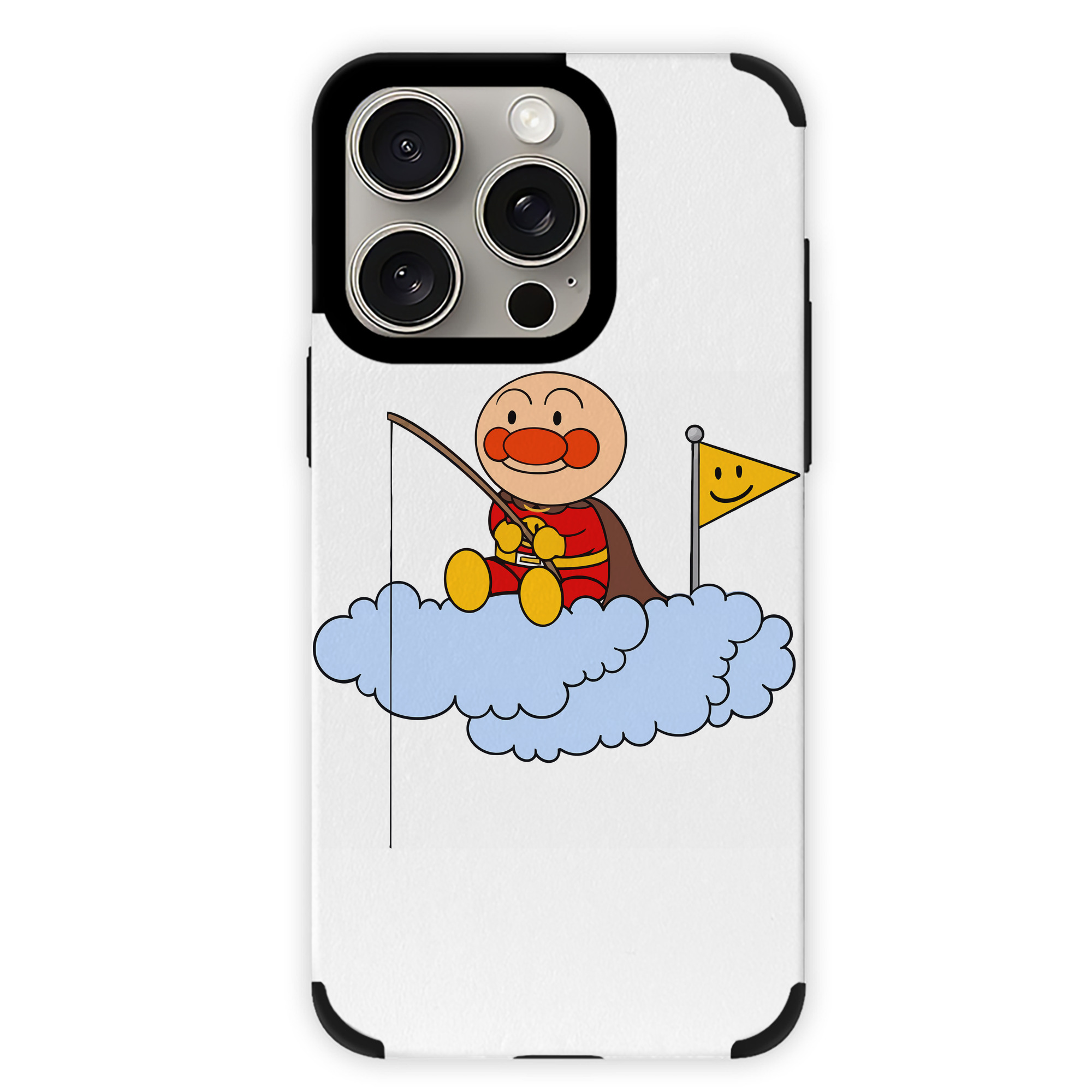（画像用） アンパンマン Anpanman 【iPhone15ProMax対応】 PUレザー スマホケース 耐衝撃＆黄変防止