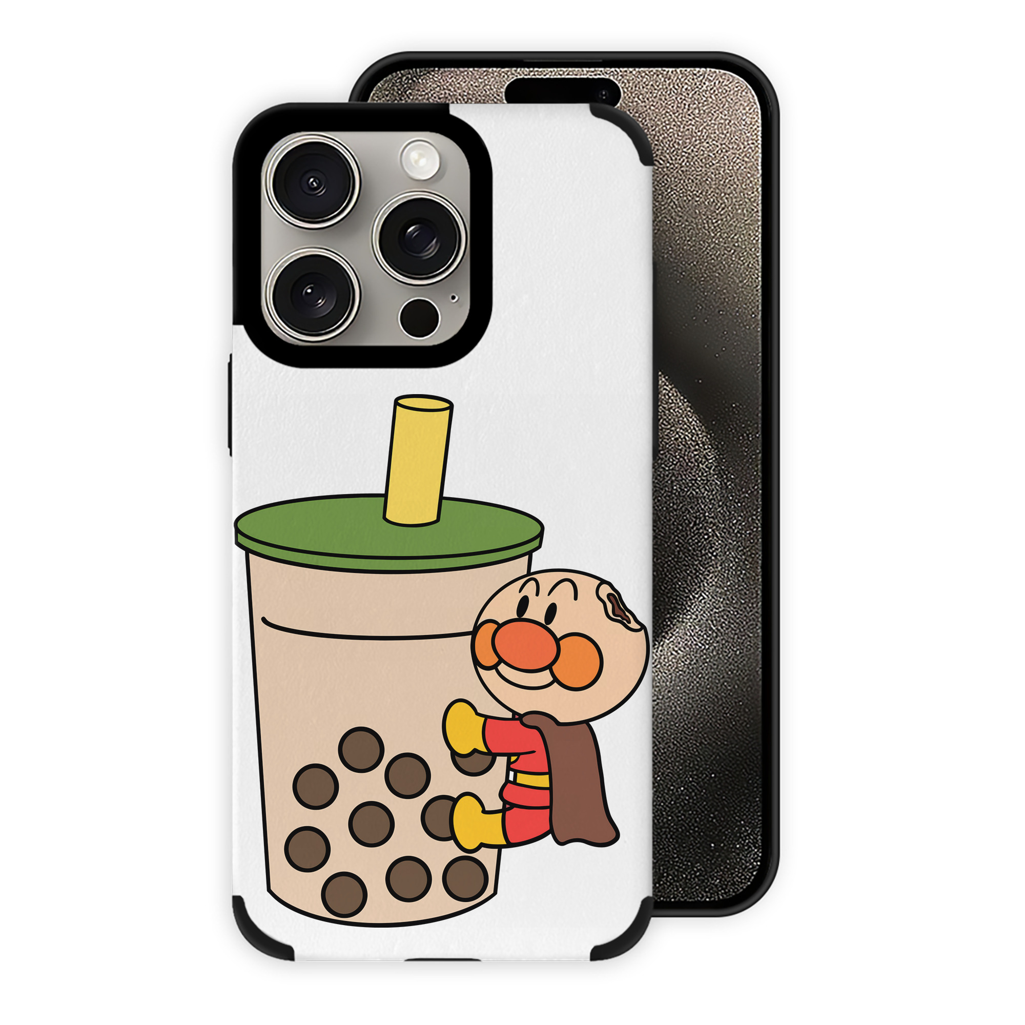 （画像用） アンパンマン Anpanman 【iPhone15ProMax対応】 PUレザー スマホケース 耐衝撃＆黄変防止