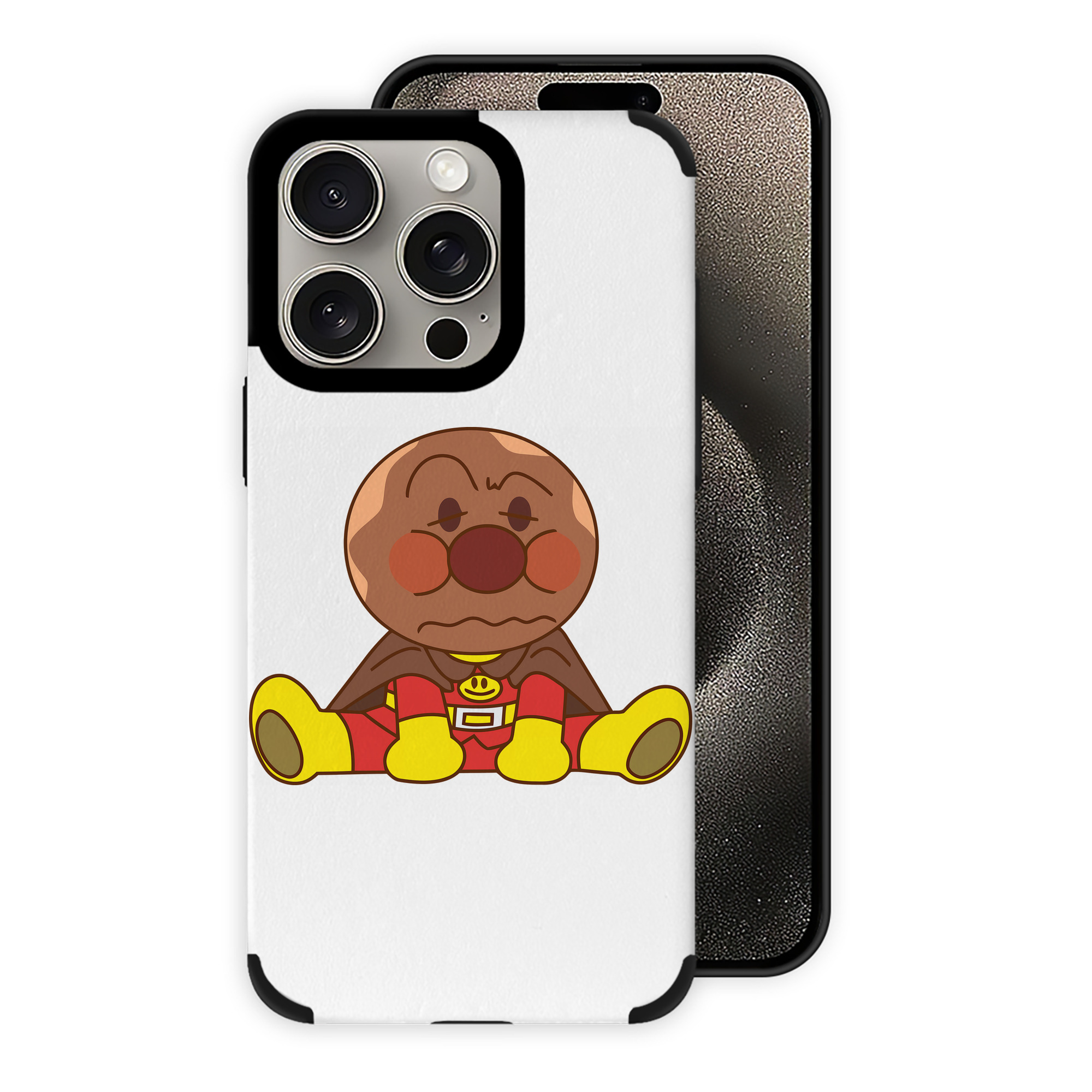 （画像用） アンパンマン Anpanman 【iPhone15ProMax対応】 PUレザー スマホケース 耐衝撃＆黄変防止