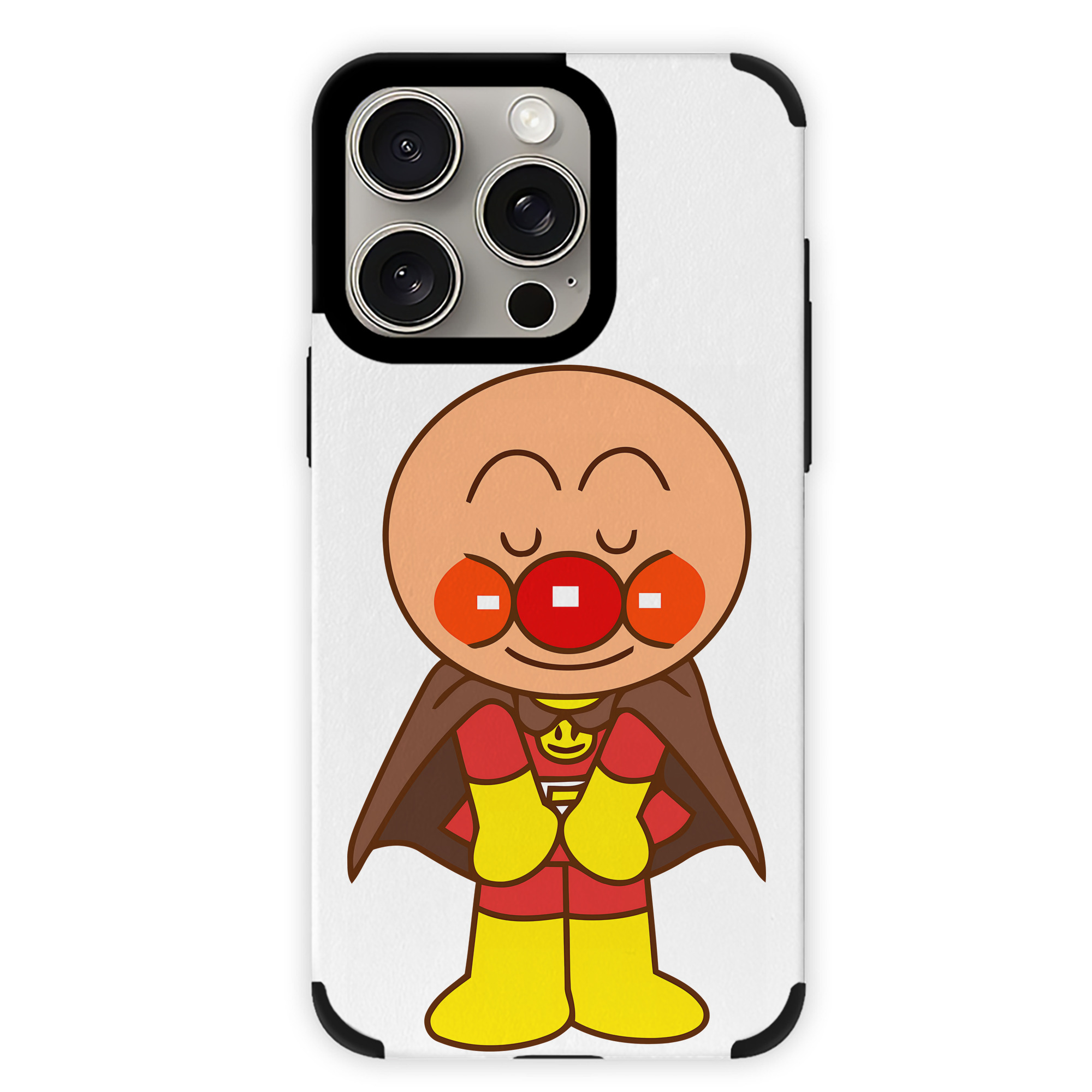（画像用） アンパンマン Anpanman 【iPhone15ProMax対応】 PUレザー スマホケース 耐衝撃＆黄変防止