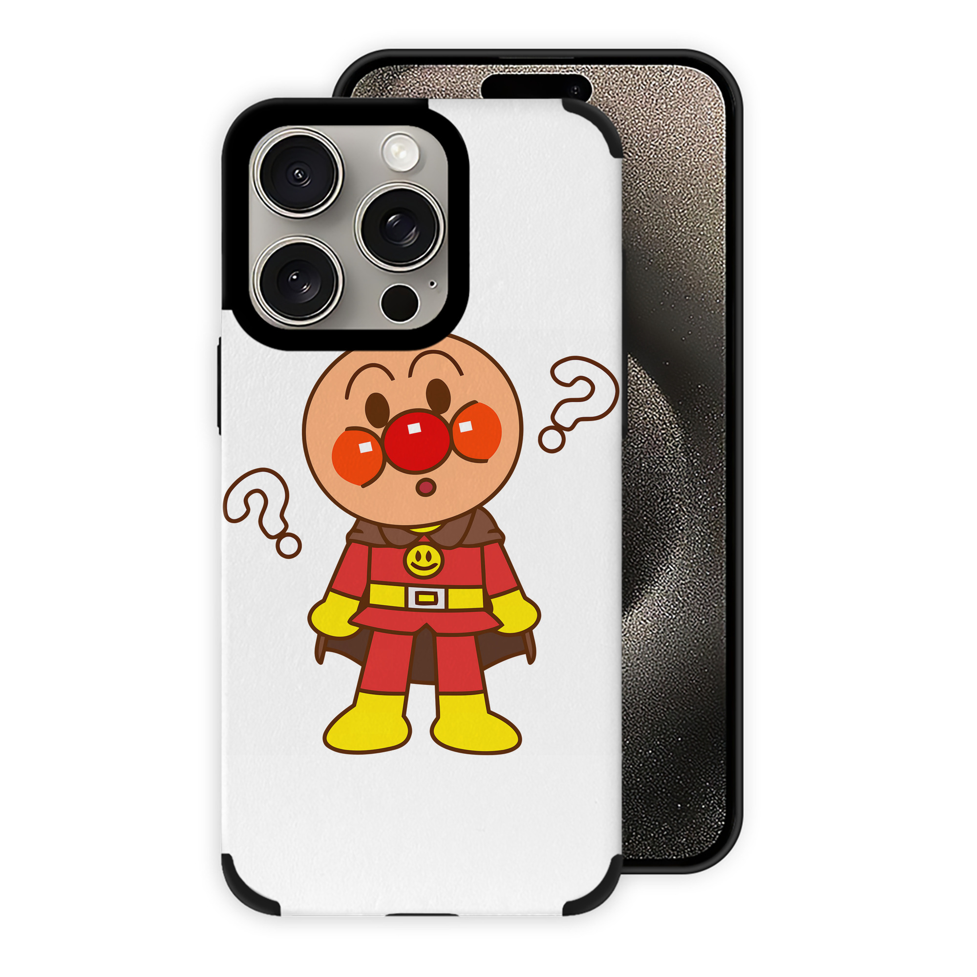 （画像用） アンパンマン Anpanman 【iPhone15ProMax対応】 PUレザー スマホケース 耐衝撃＆黄変防止