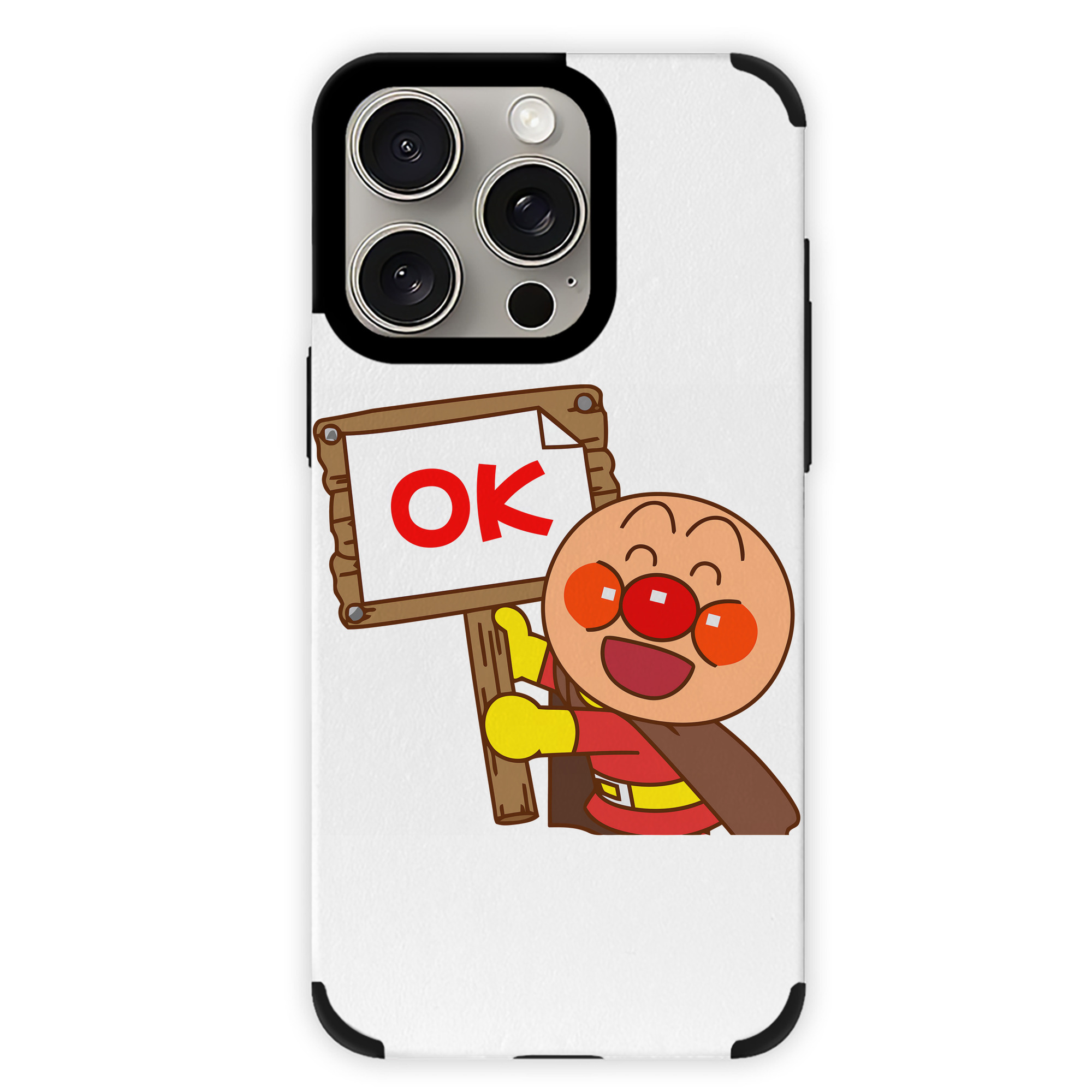（画像用） アンパンマン Anpanman 【iPhone15ProMax対応】 PUレザー スマホケース 耐衝撃＆黄変防止