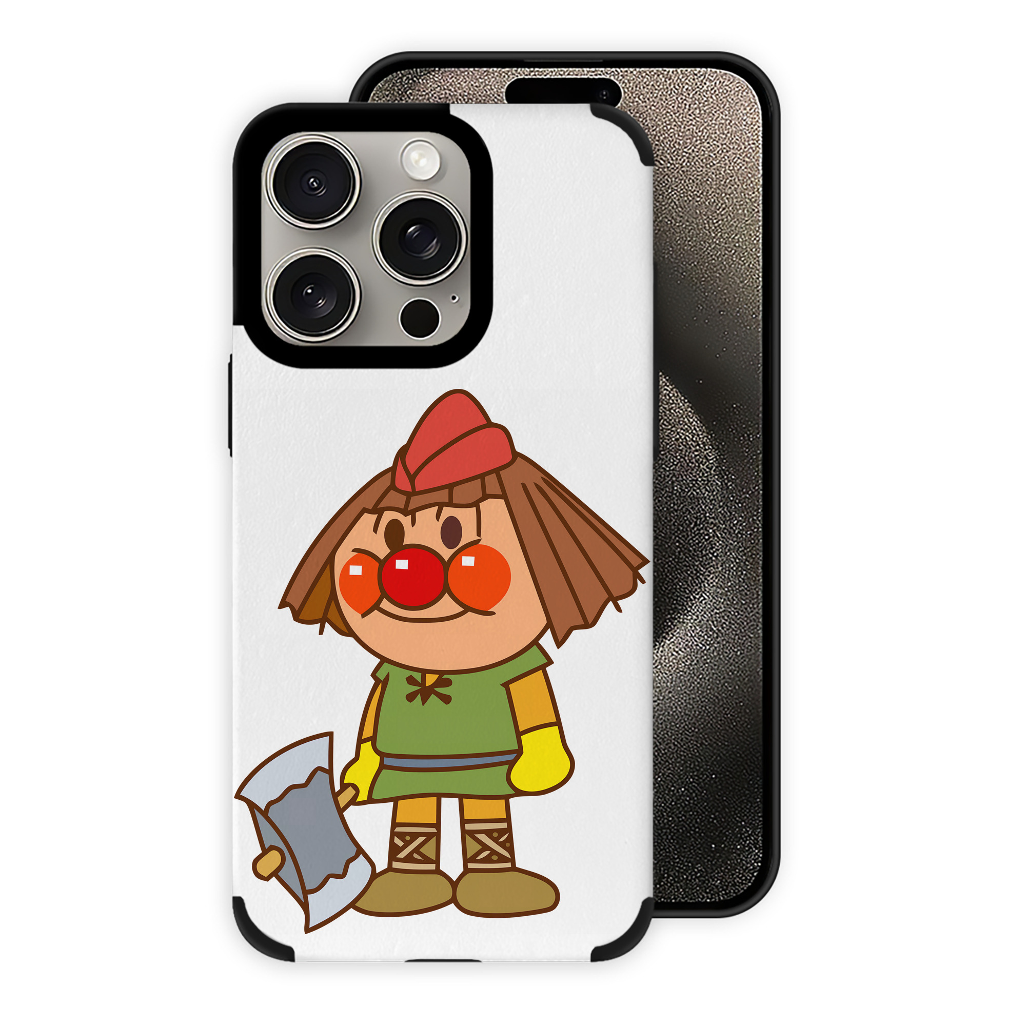 （画像用） アンパンマン Anpanman 【iPhone15ProMax対応】 PUレザー スマホケース 耐衝撃＆黄変防止