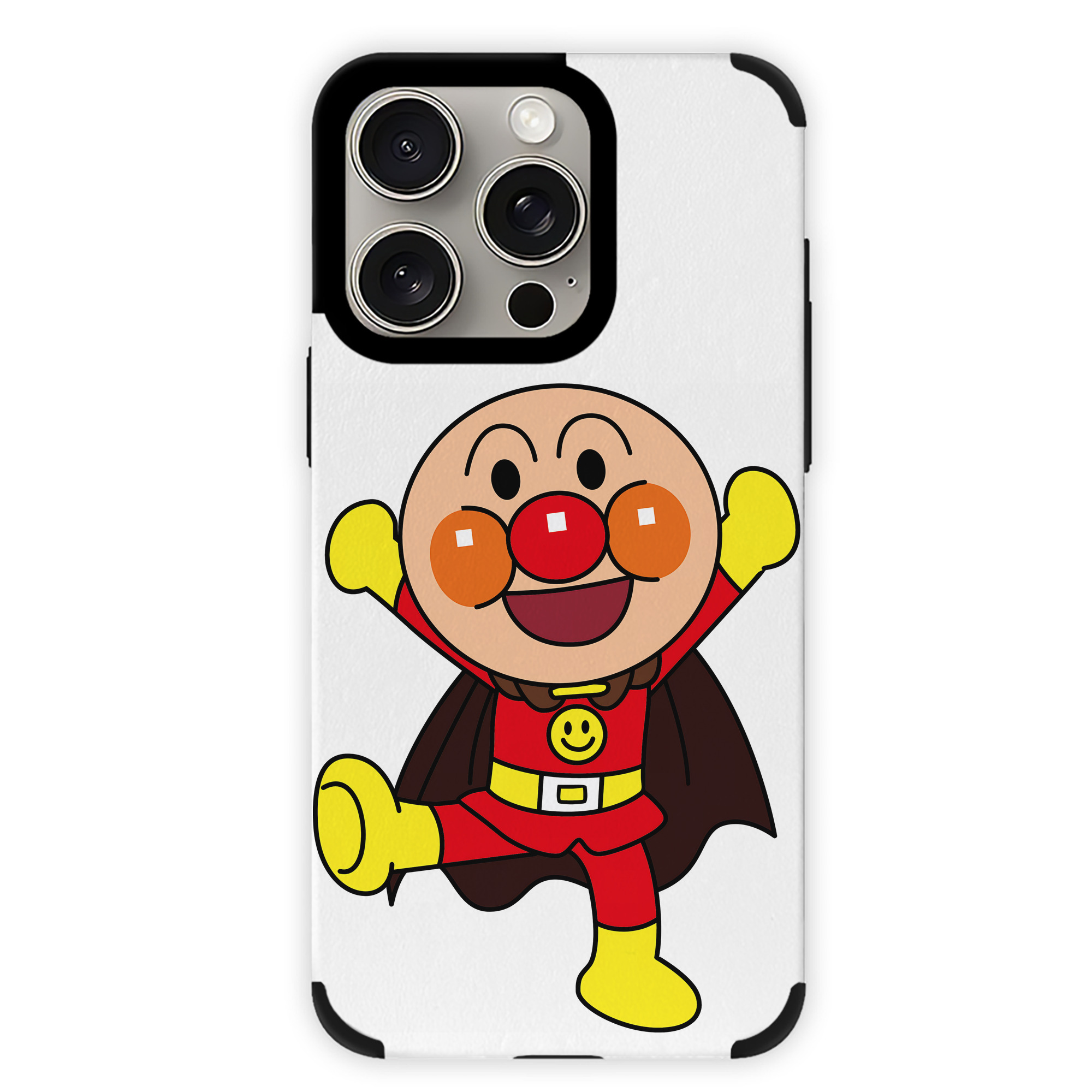 （画像用） アンパンマン Anpanman 【iPhone15ProMax対応】 PUレザー スマホケース 耐衝撃＆黄変防止