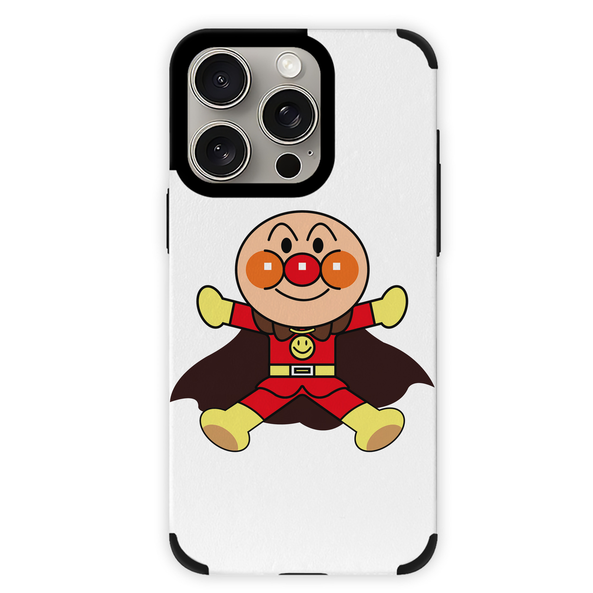 （画像用） アンパンマン Anpanman 【iPhone15ProMax対応】 PUレザー スマホケース 耐衝撃＆黄変防止