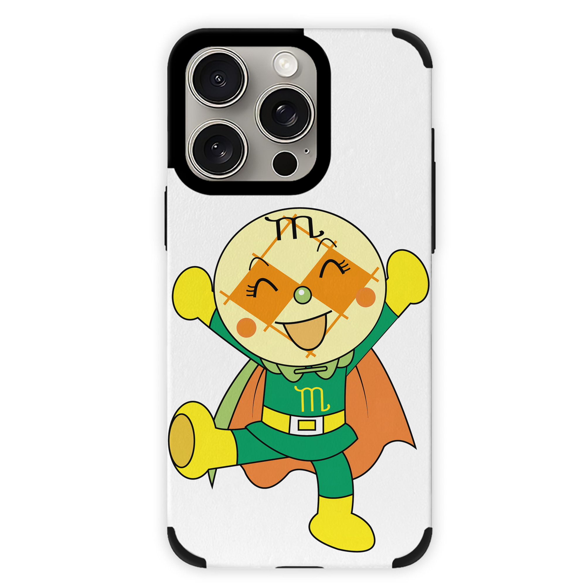（画像用） アンパンマン Anpanman 【iPhone15ProMax対応】 PUレザー スマホケース 耐衝撃＆黄変防止
