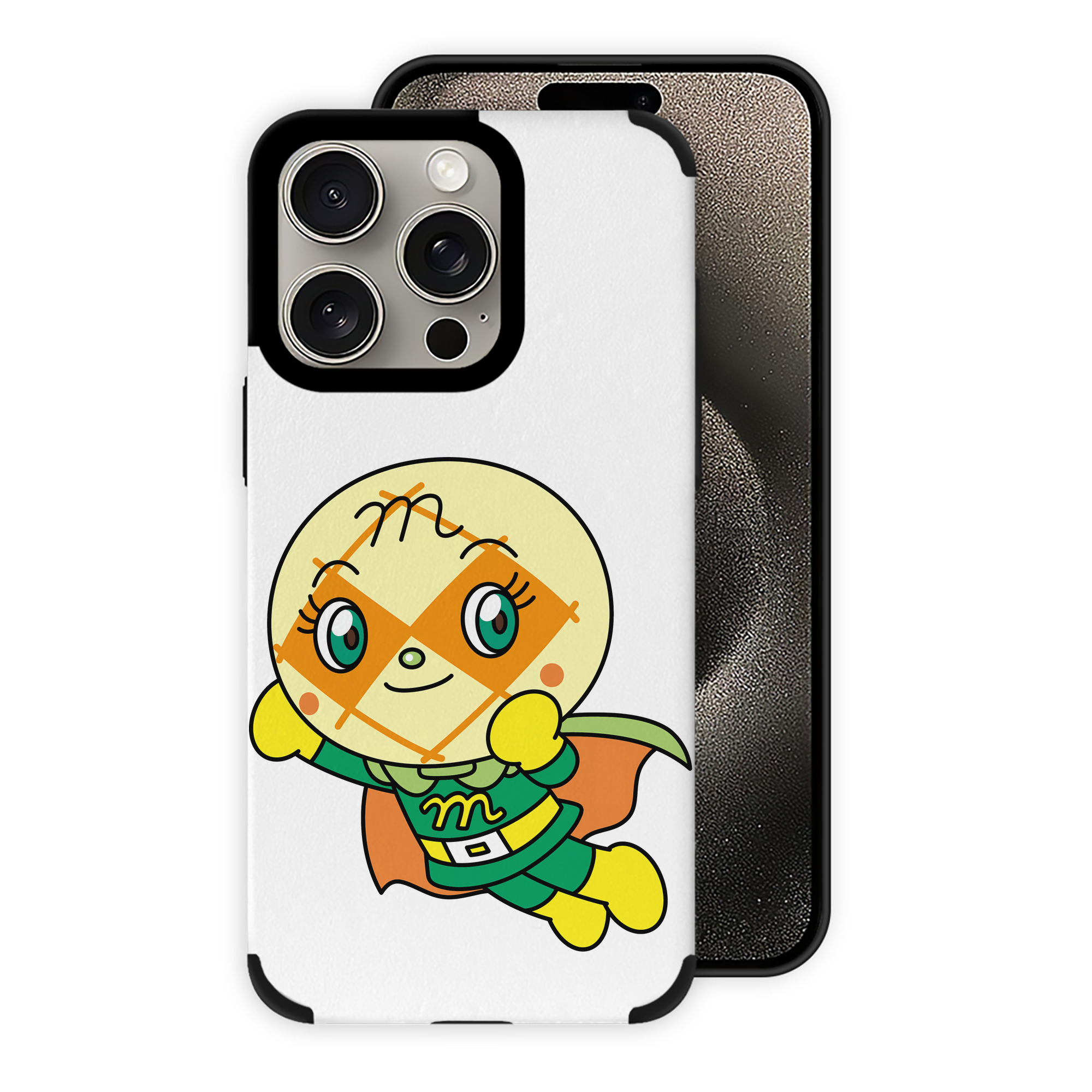 （画像用） アンパンマン Anpanman 【iPhone15ProMax対応】 PUレザー スマホケース 耐衝撃＆黄変防止