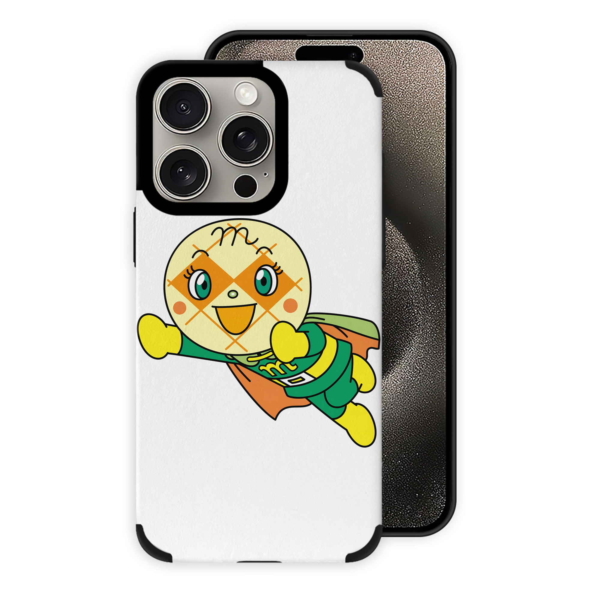 （画像用） アンパンマン Anpanman 【iPhone15ProMax対応】 PUレザー スマホケース 耐衝撃＆黄変防止