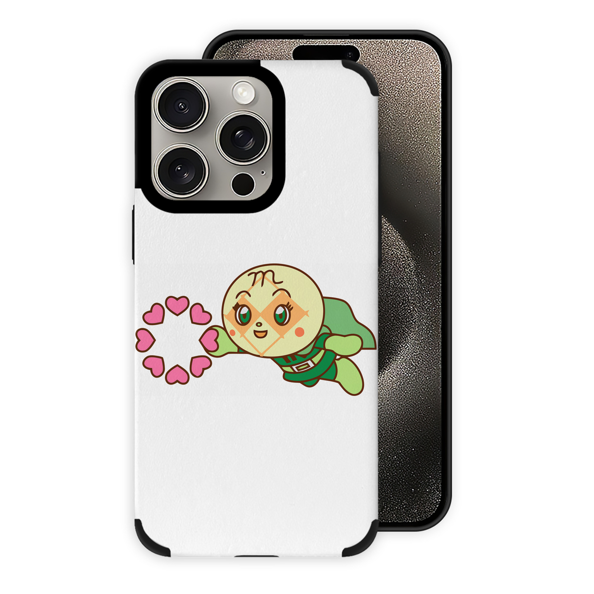 （画像用） アンパンマン Anpanman 【iPhone15ProMax対応】 PUレザー スマホケース 耐衝撃＆黄変防止