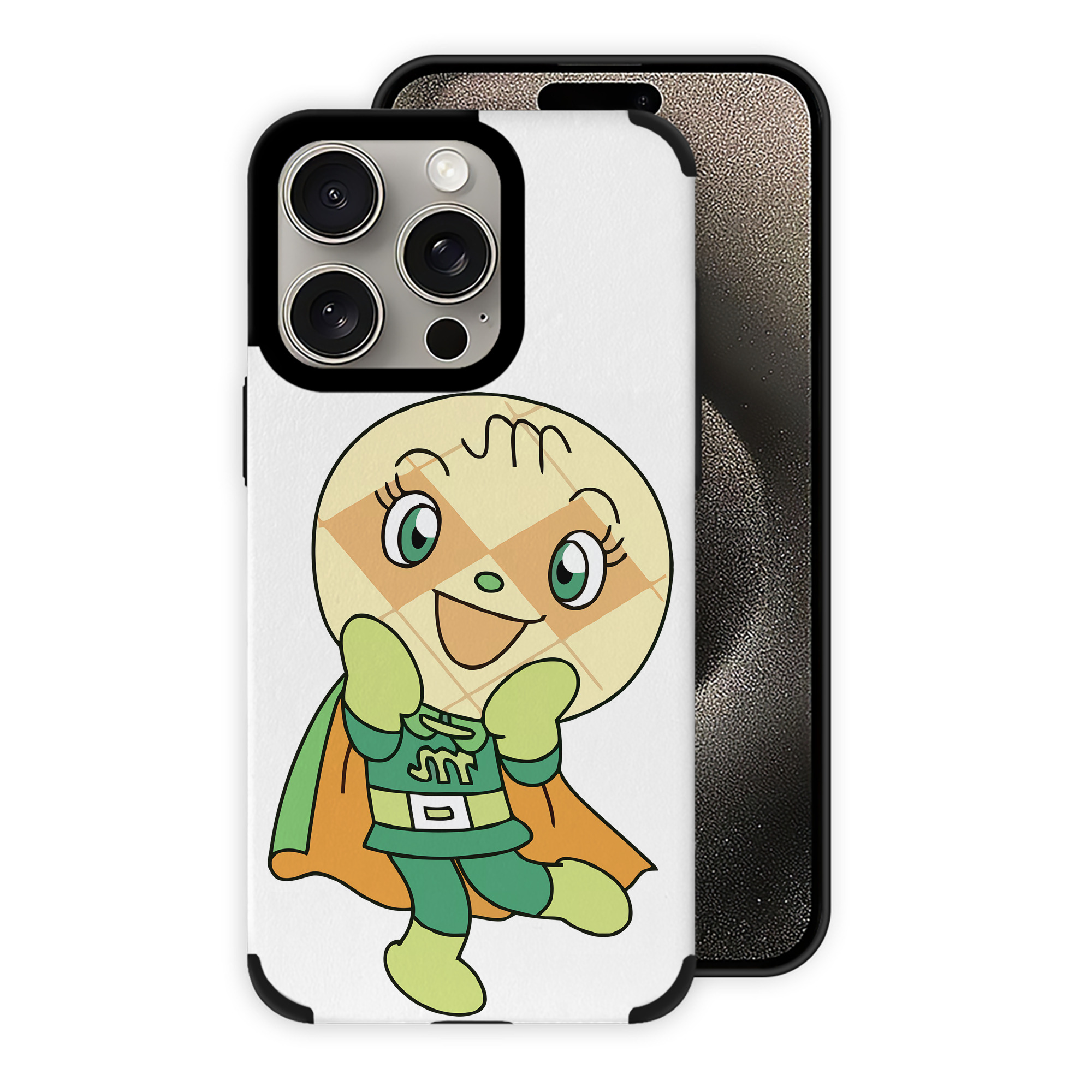 （画像用） アンパンマン Anpanman 【iPhone15ProMax対応】 PUレザー スマホケース 耐衝撃＆黄変防止