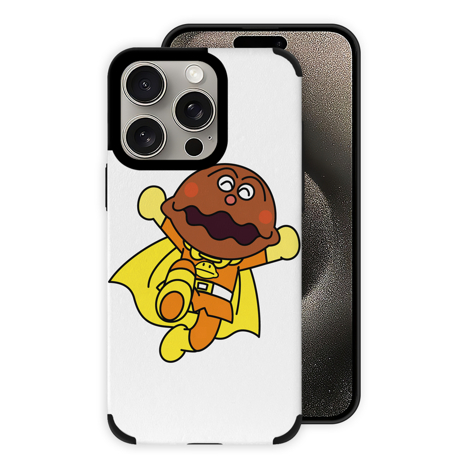 （画像用） アンパンマン Anpanman 【iPhone15ProMax対応】 PUレザー スマホケース 耐衝撃＆黄変防止
