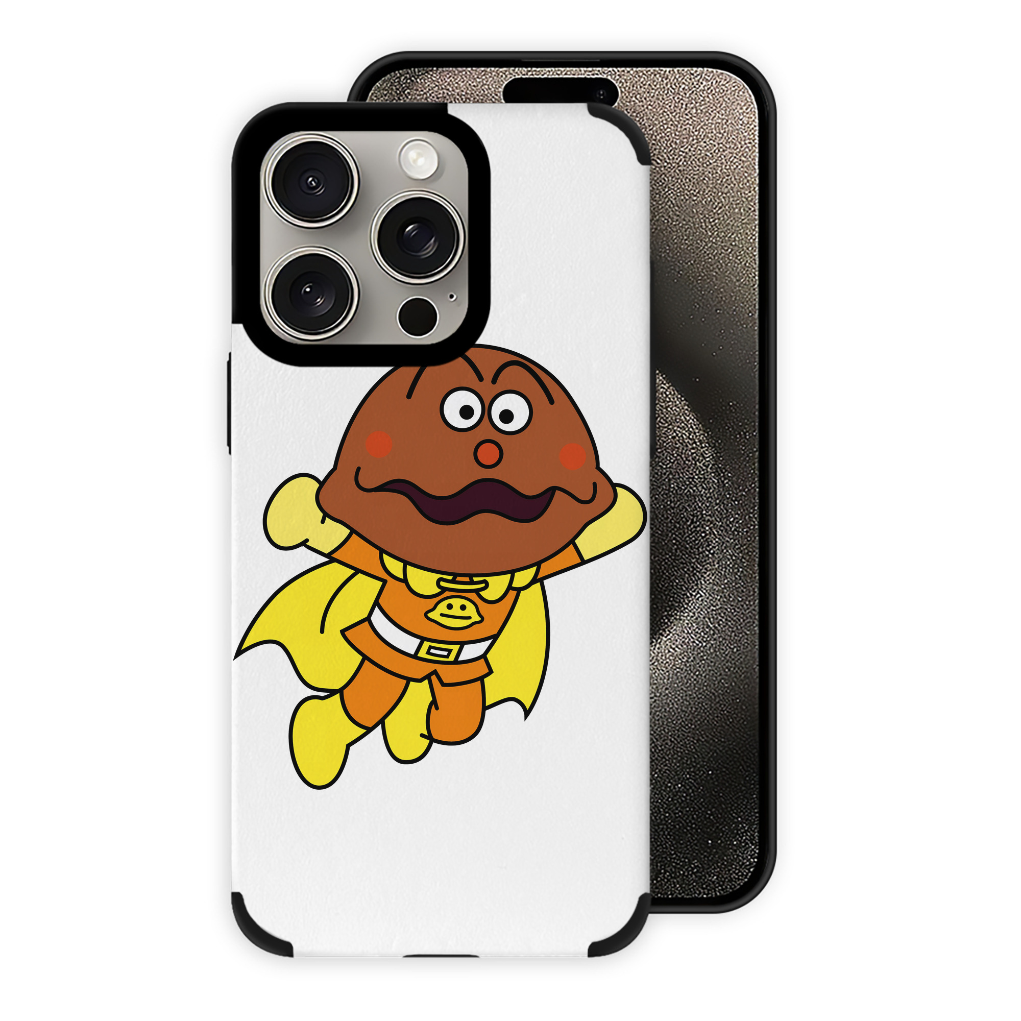 （画像用） アンパンマン Anpanman 【iPhone15ProMax対応】 PUレザー スマホケース 耐衝撃＆黄変防止