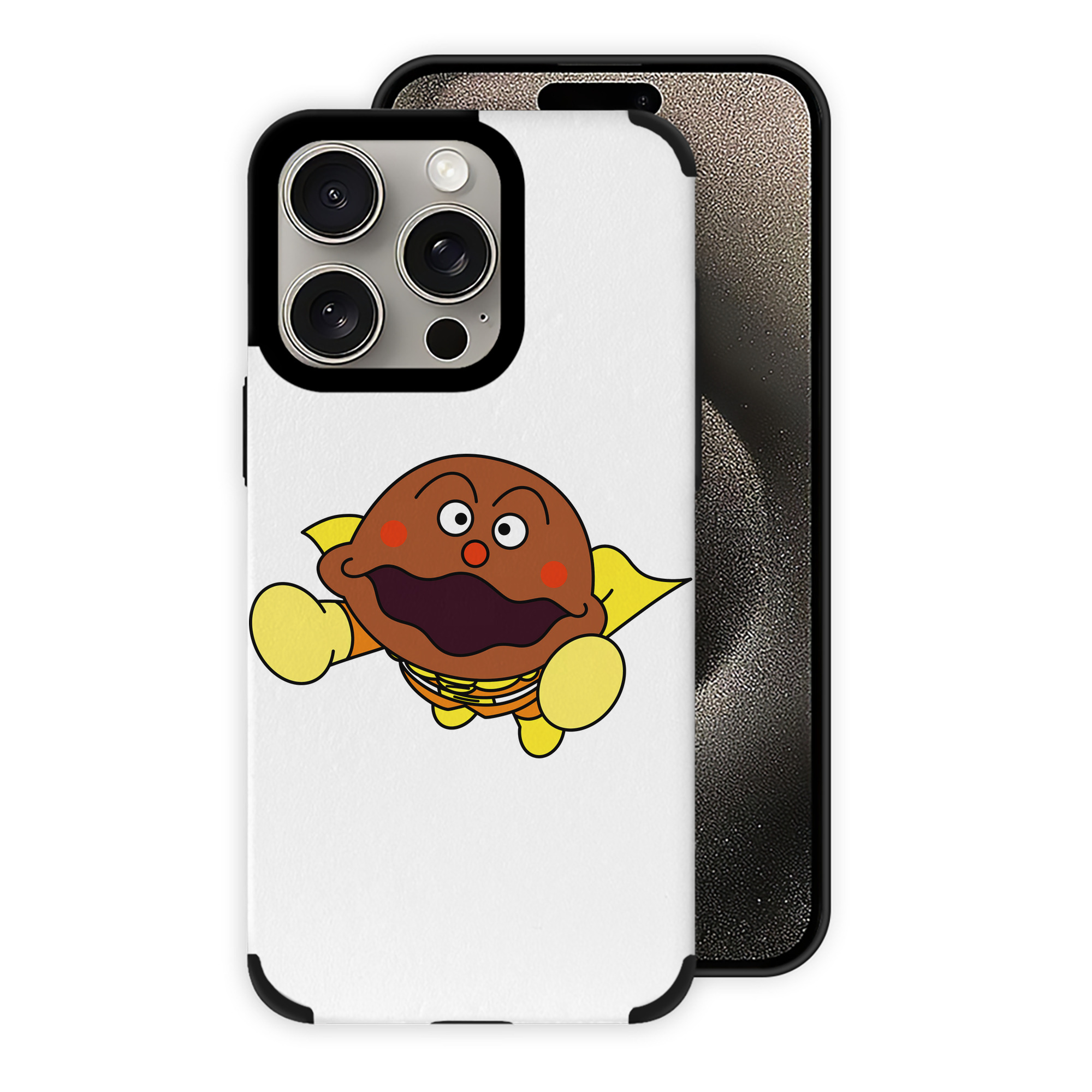 （画像用） アンパンマン Anpanman 【iPhone15ProMax対応】 PUレザー スマホケース 耐衝撃＆黄変防止