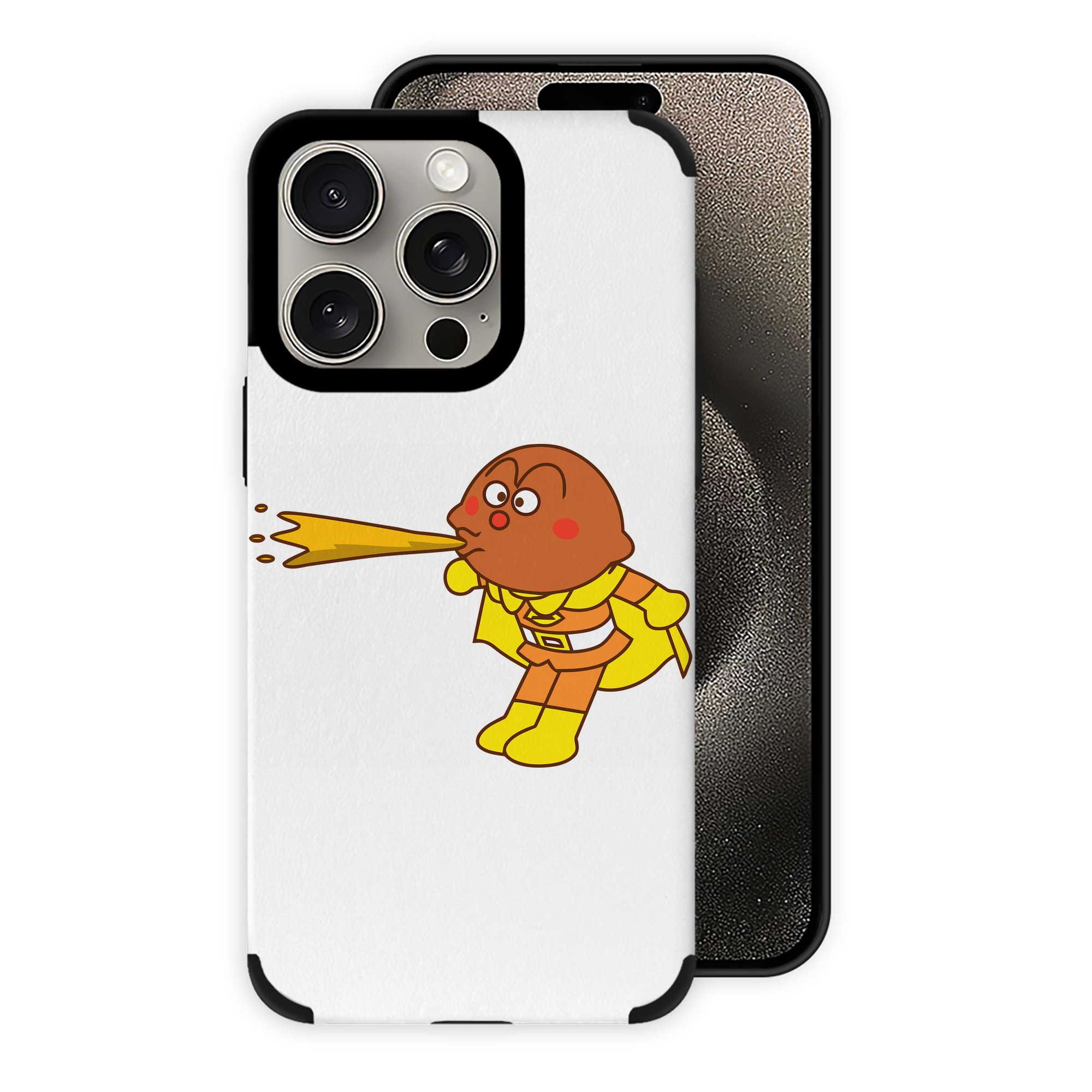 （画像用） アンパンマン Anpanman 【iPhone15ProMax対応】 PUレザー スマホケース 耐衝撃＆黄変防止