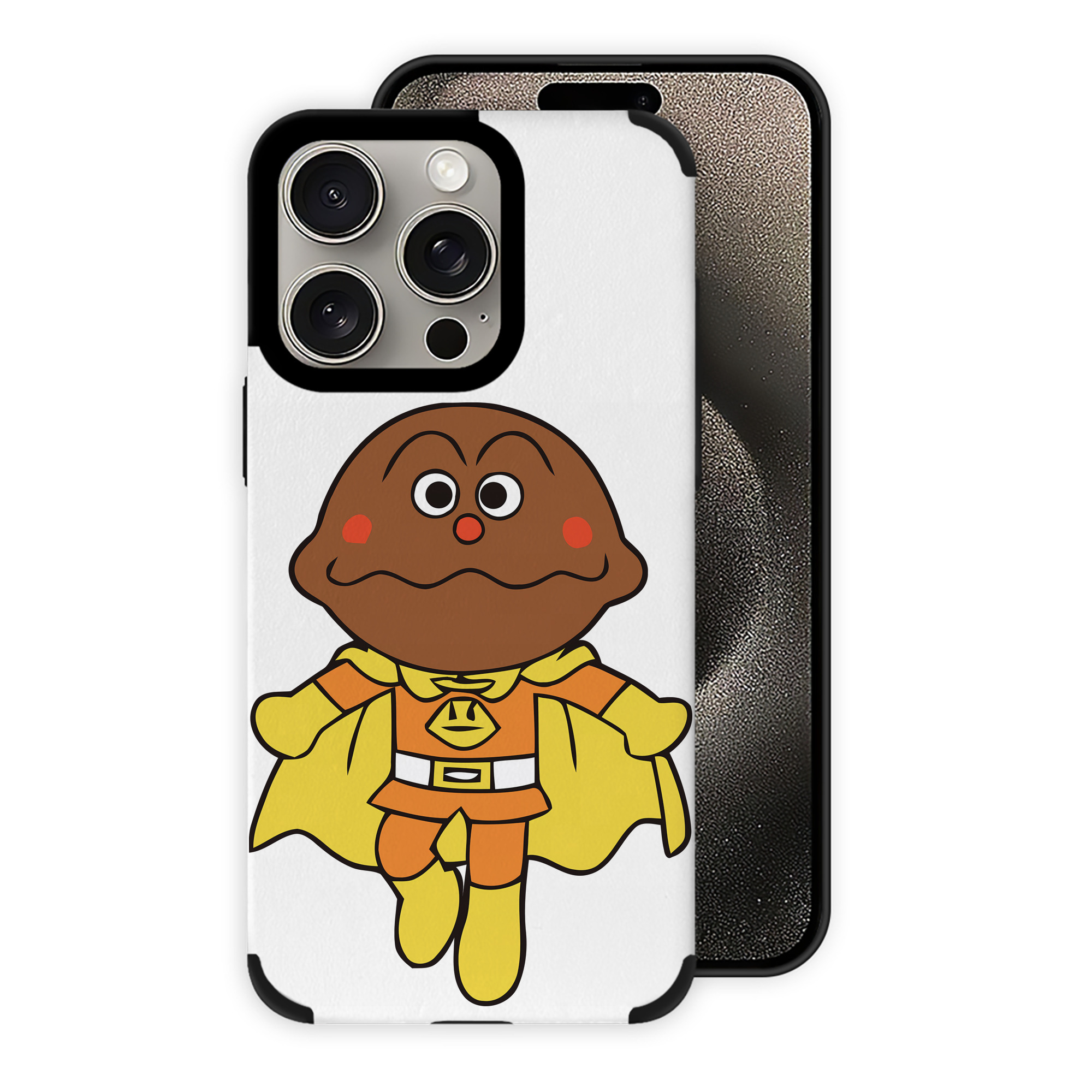 （画像用） アンパンマン Anpanman 【iPhone15ProMax対応】 PUレザー スマホケース 耐衝撃＆黄変防止