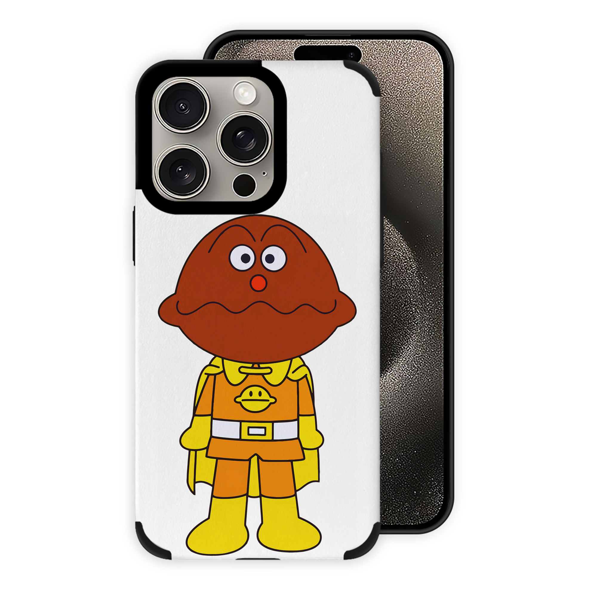 （画像用） アンパンマン Anpanman 【iPhone15ProMax対応】 PUレザー スマホケース 耐衝撃＆黄変防止