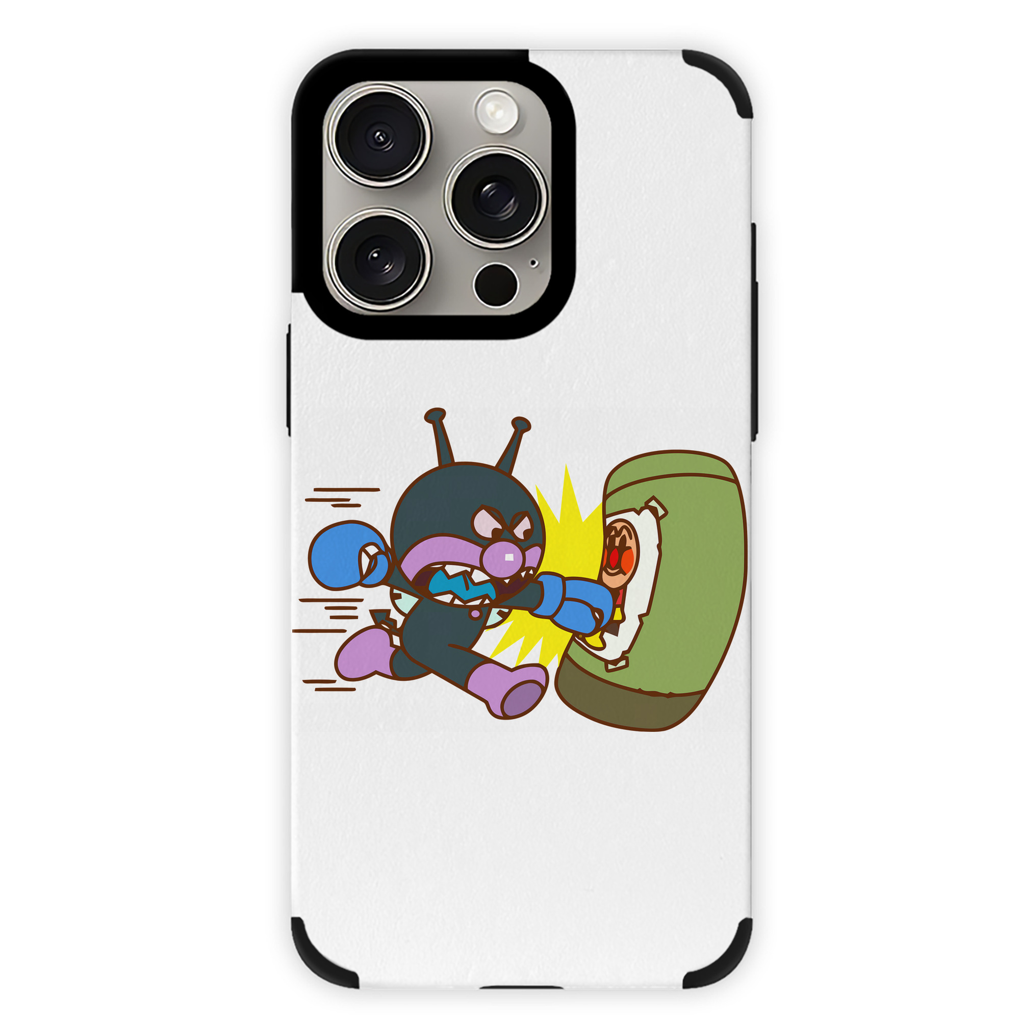 （画像用） アンパンマン Anpanman 【iPhone15ProMax対応】 PUレザー スマホケース 耐衝撃＆黄変防止
