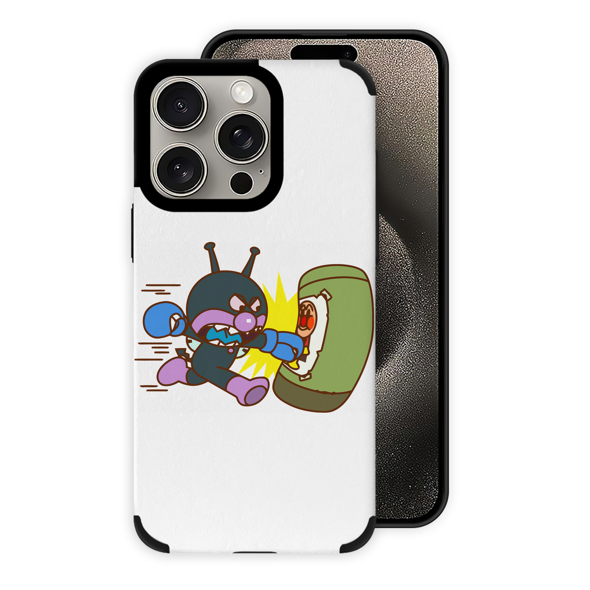 （画像用） アンパンマン Anpanman 【iPhone15ProMax対応】 PUレザー スマホケース 耐衝撃＆黄変防止