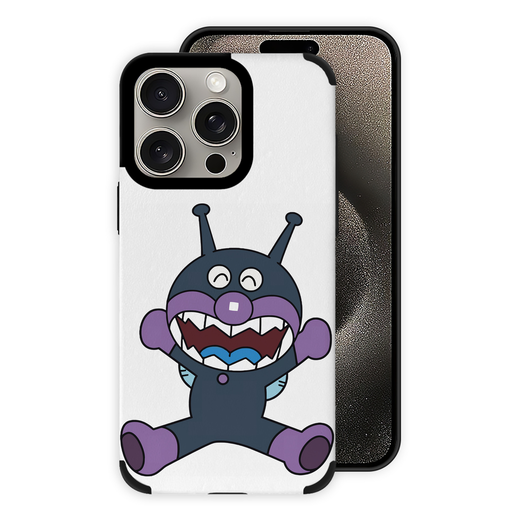 （画像用） アンパンマン Anpanman 【iPhone15ProMax対応】 PUレザー スマホケース 耐衝撃＆黄変防止