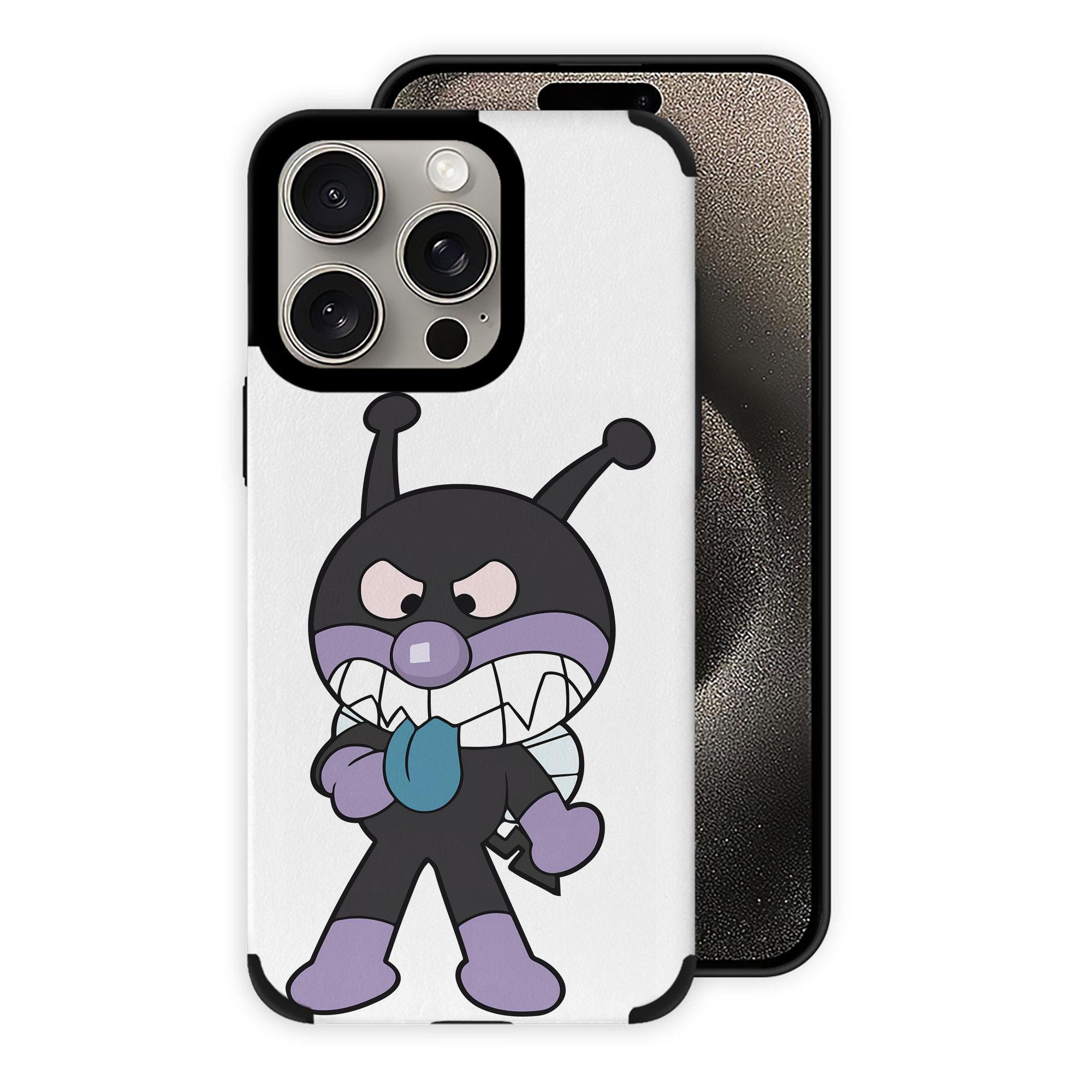 （画像用） アンパンマン Anpanman 【iPhone15ProMax対応】 PUレザー スマホケース 耐衝撃＆黄変防止