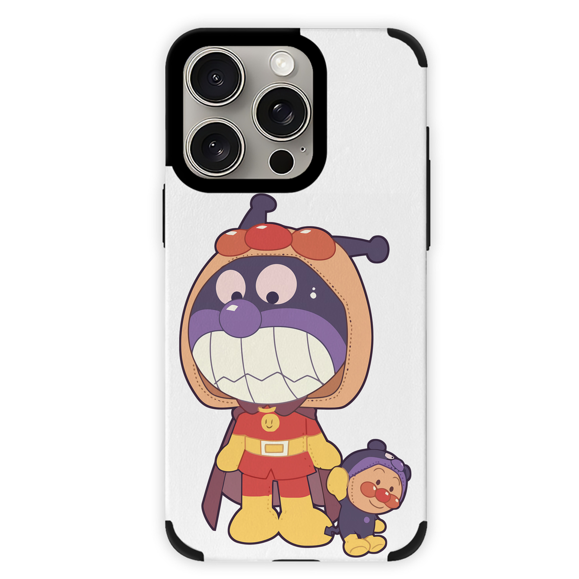 （画像用） アンパンマン Anpanman 【iPhone15ProMax対応】 PUレザー スマホケース 耐衝撃＆黄変防止