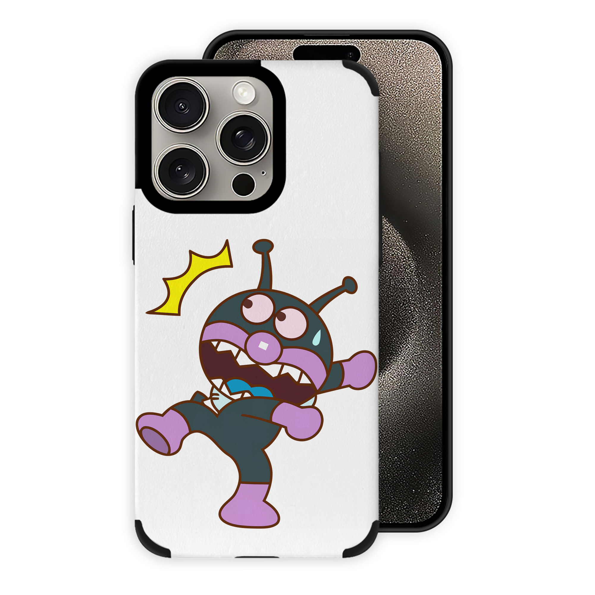 （画像用） アンパンマン Anpanman 【iPhone15ProMax対応】 PUレザー スマホケース 耐衝撃＆黄変防止