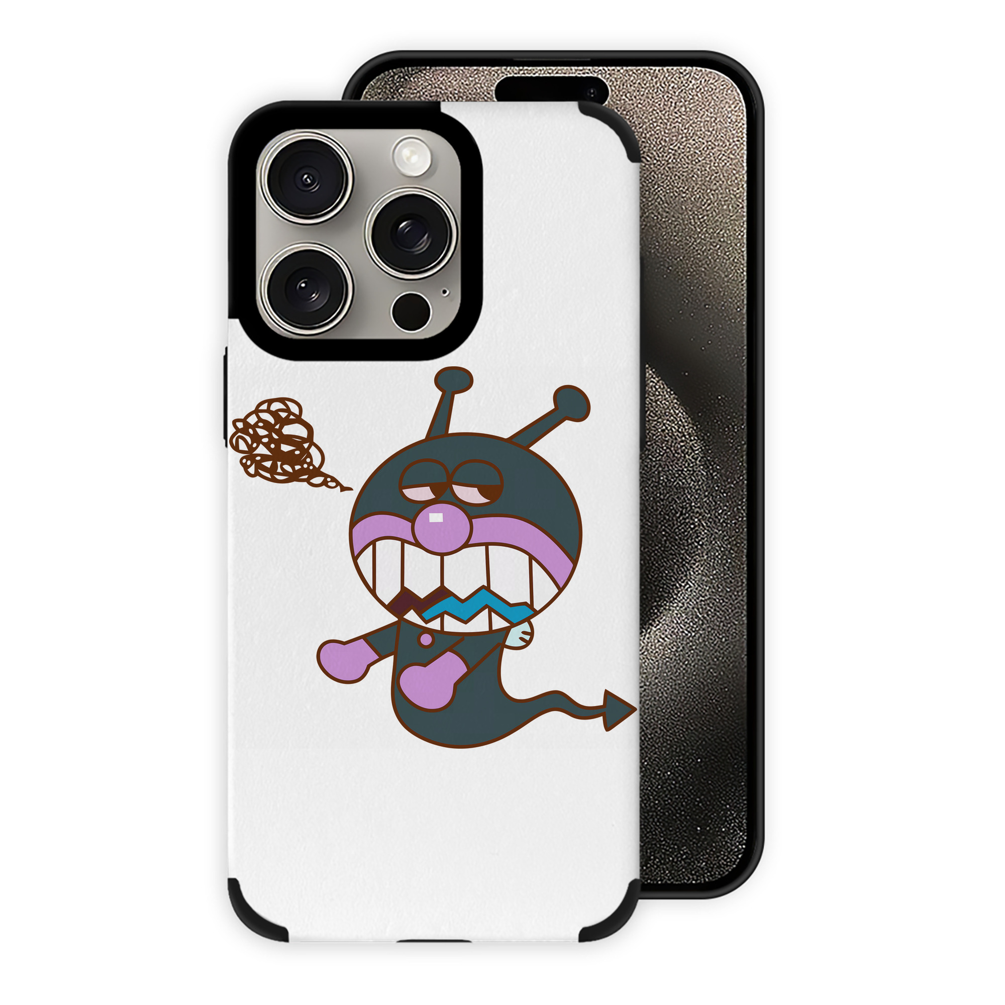 （画像用） アンパンマン Anpanman 【iPhone15ProMax対応】 PUレザー スマホケース 耐衝撃＆黄変防止
