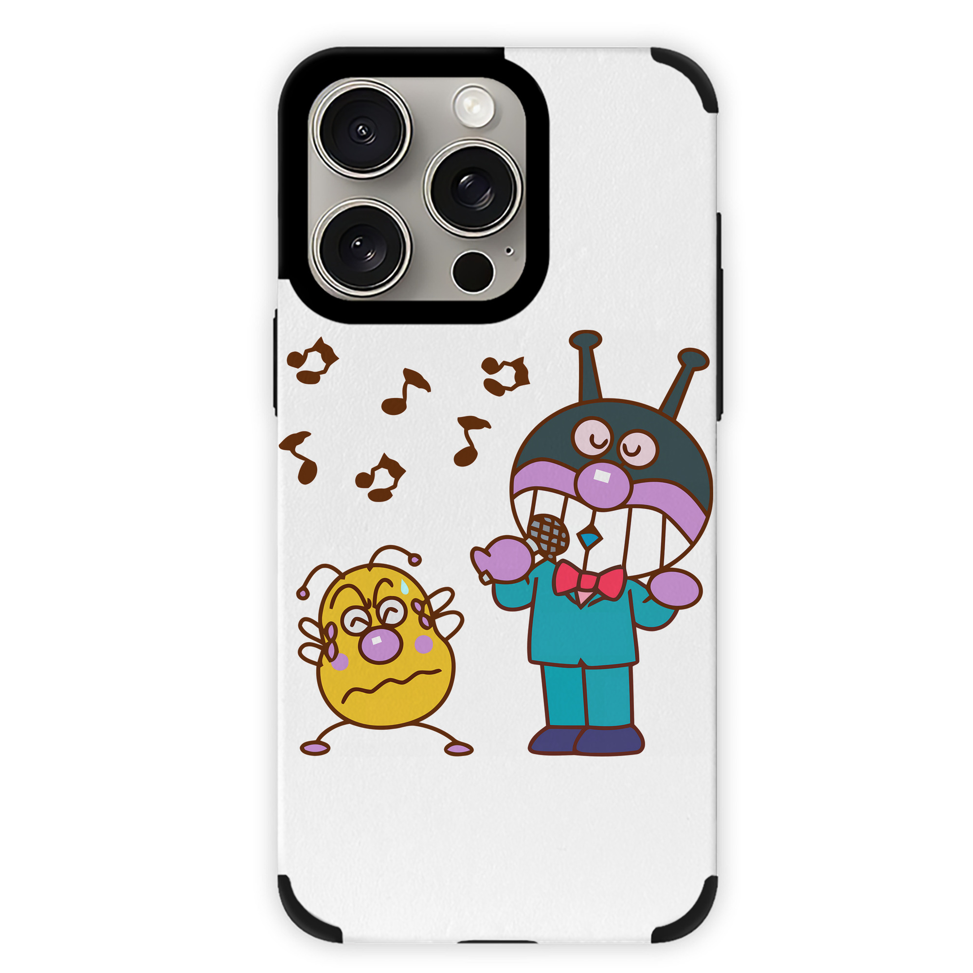 （画像用） アンパンマン Anpanman 【iPhone15ProMax対応】 PUレザー スマホケース 耐衝撃＆黄変防止